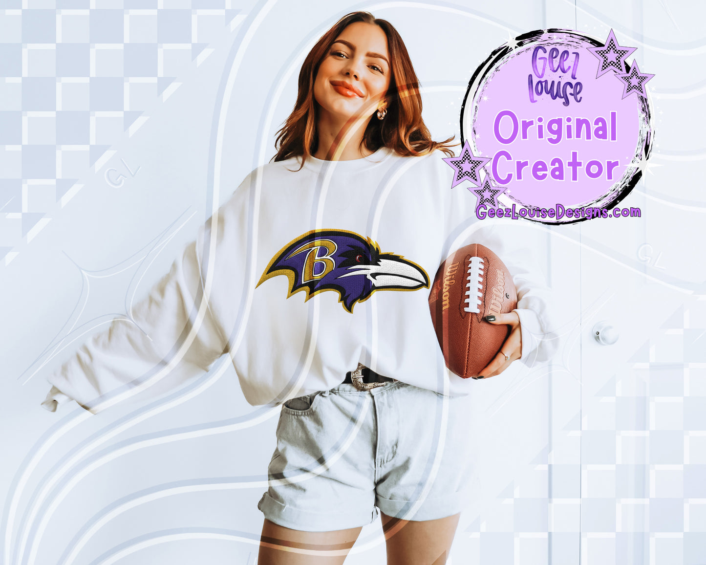Yarn Texture Football Team Digital Design Bundle | 32 Team Variants Included