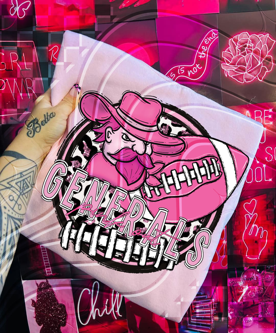 Pink Out Football Mascot Digital Designs β 67 Team Variants + Bundle Option