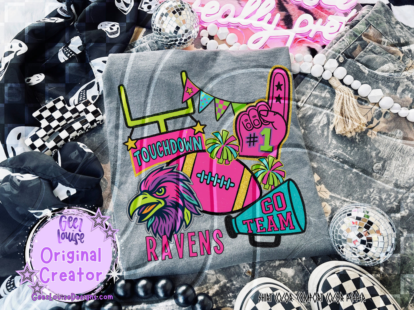 Neon Mascot Mayhem – Digital Design Collection (Choose Your Team!)