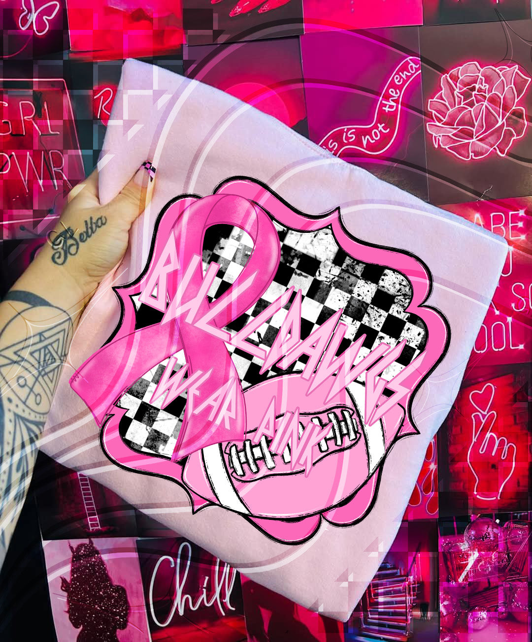 Pink Power Football – Awareness Digital Design Bundle (+ Custom Option)
