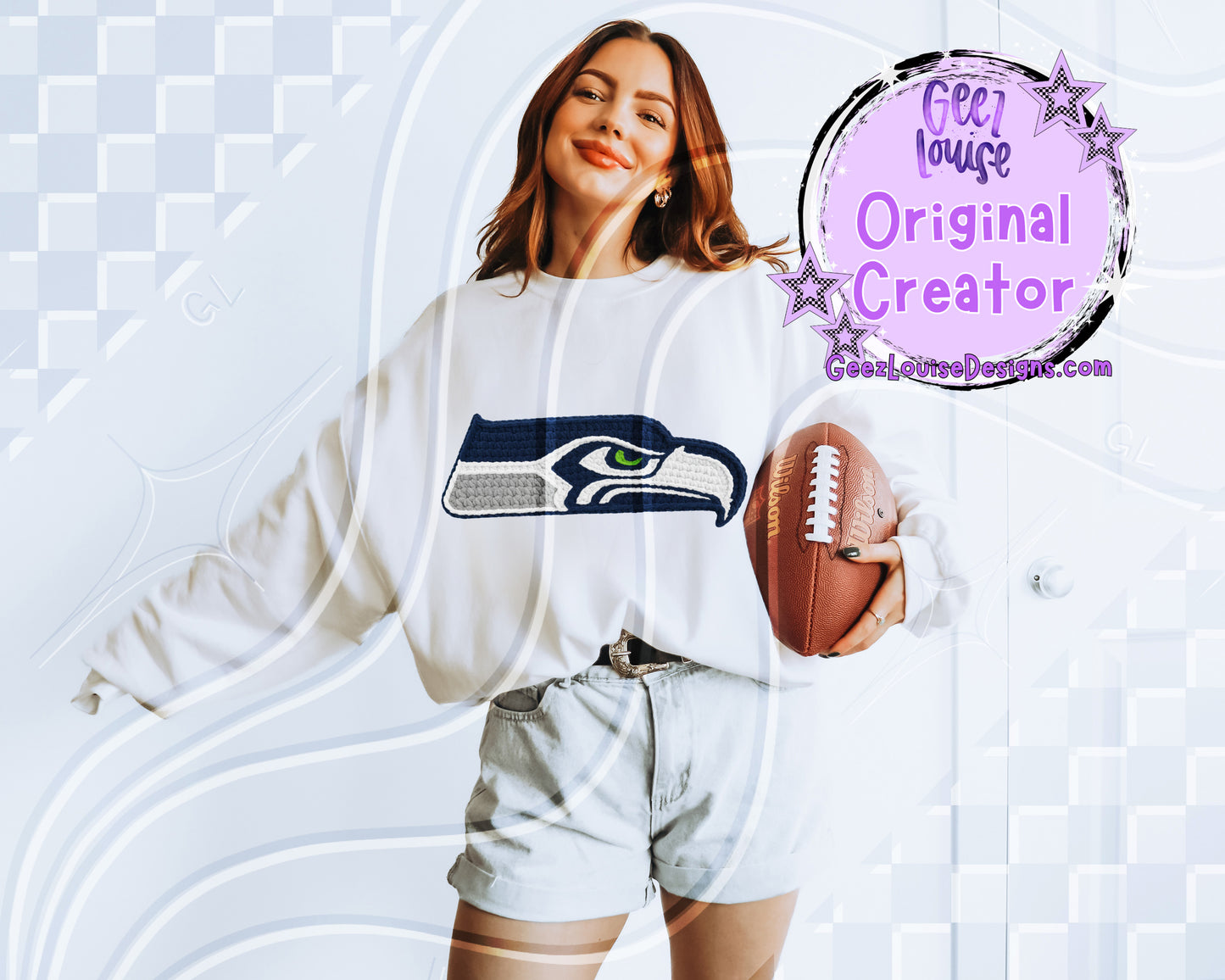 Yarn Texture Football Team Digital Design Bundle | 32 Team Variants Included
