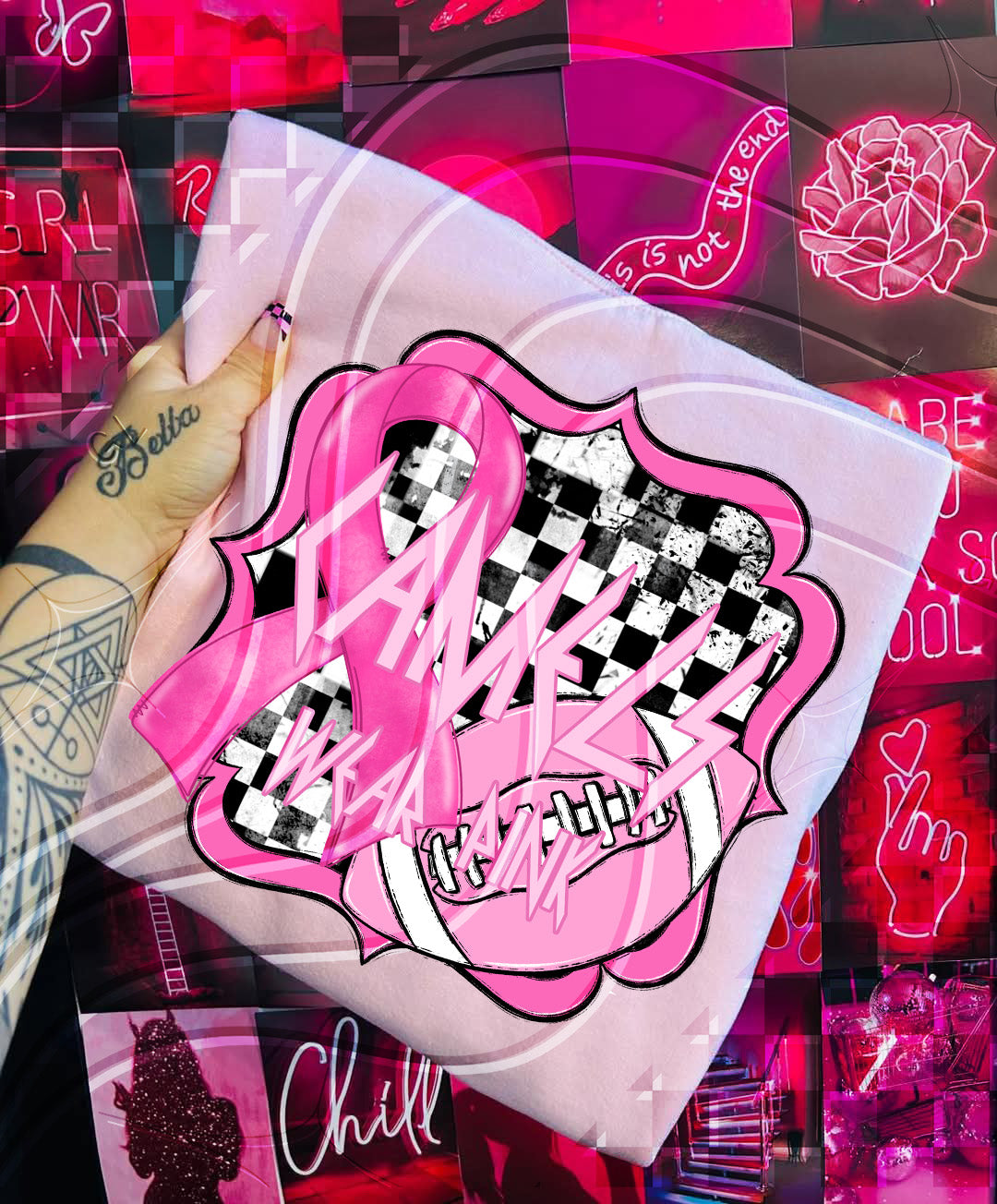Pink Power Football – Awareness Digital Design Bundle (+ Custom Option)