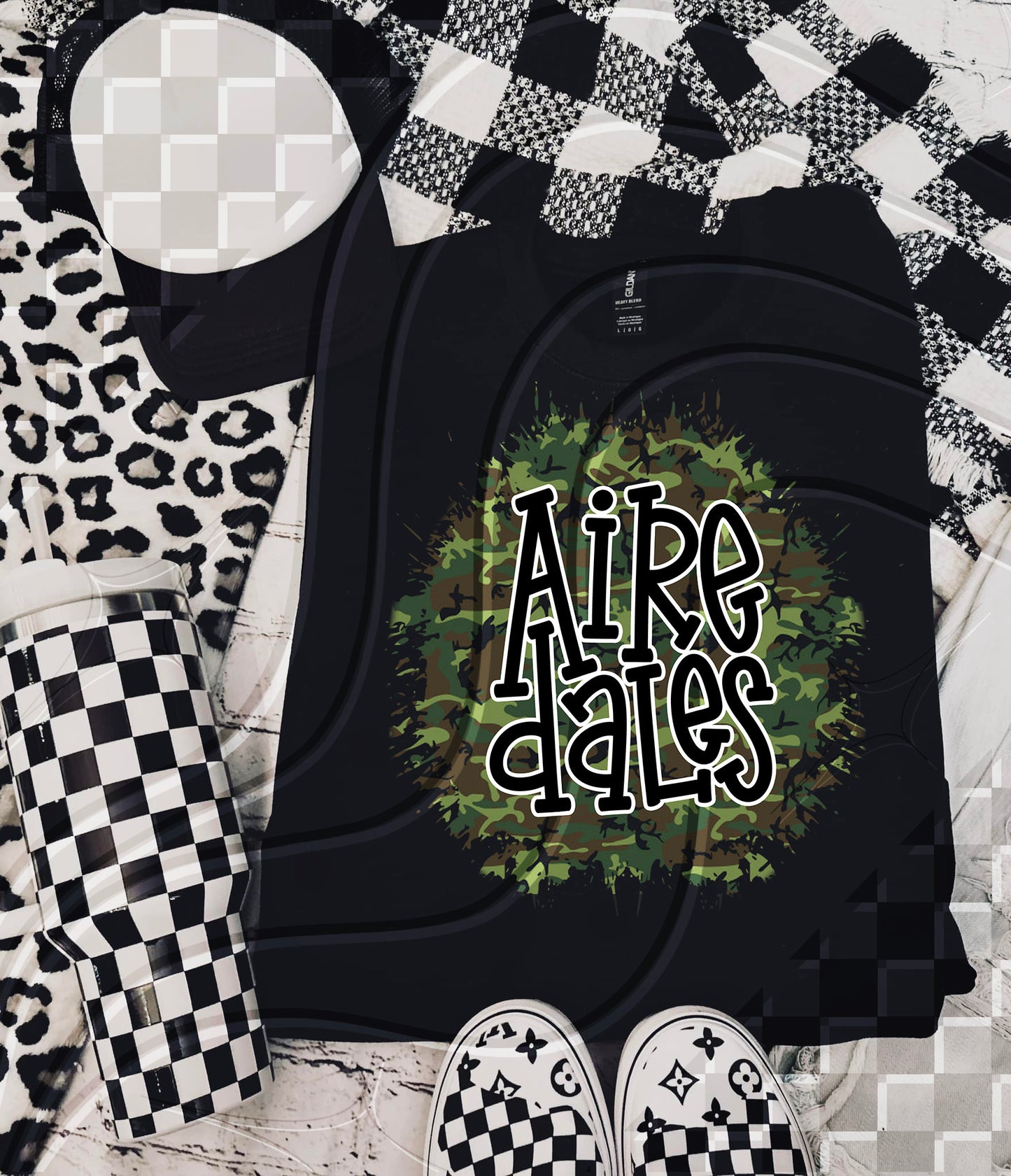 Camo Team Splat Custom Game Day Digital Design – Pick Your Team!