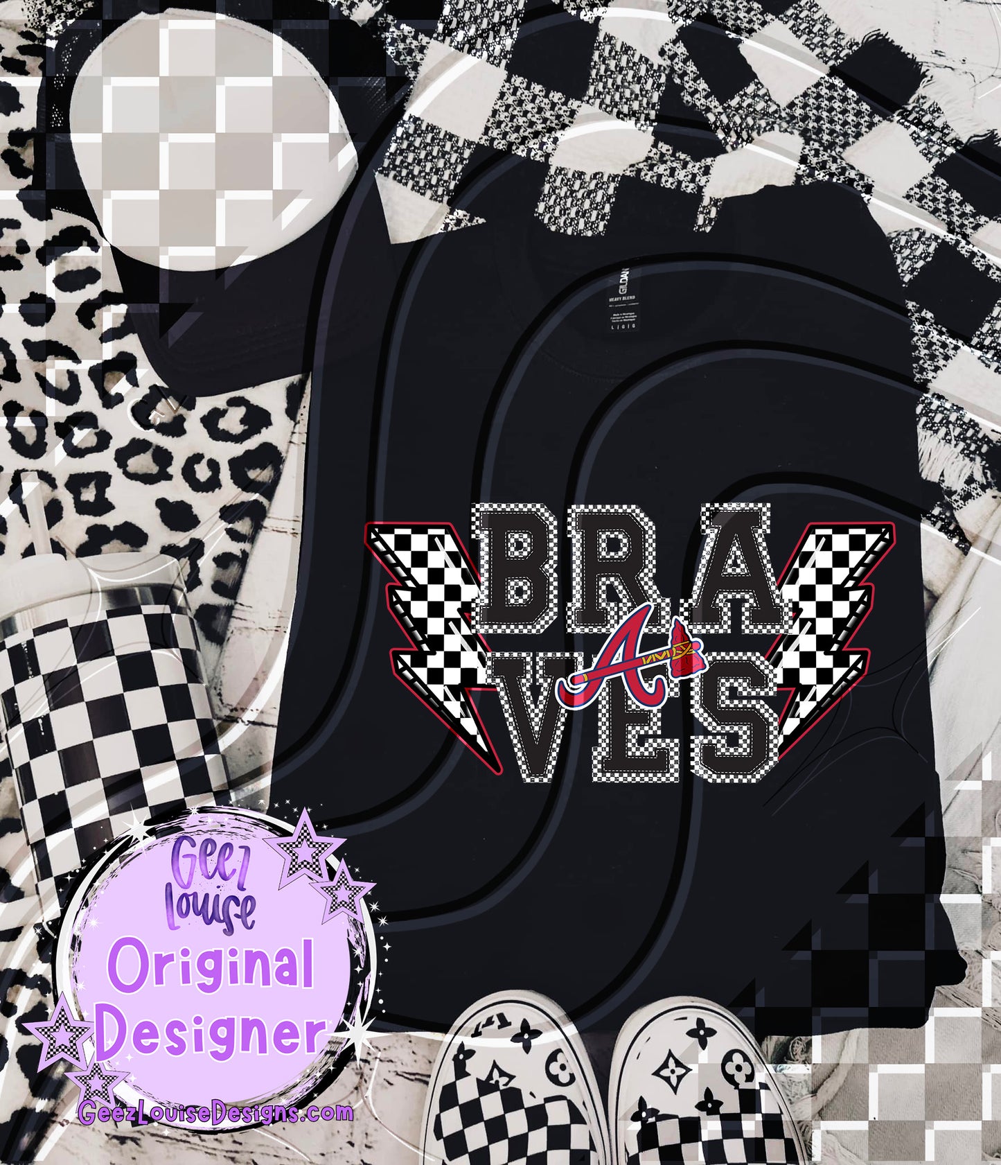 Checkerboard Bolt Teams – Digital Download (Multiple Teams + Custom)