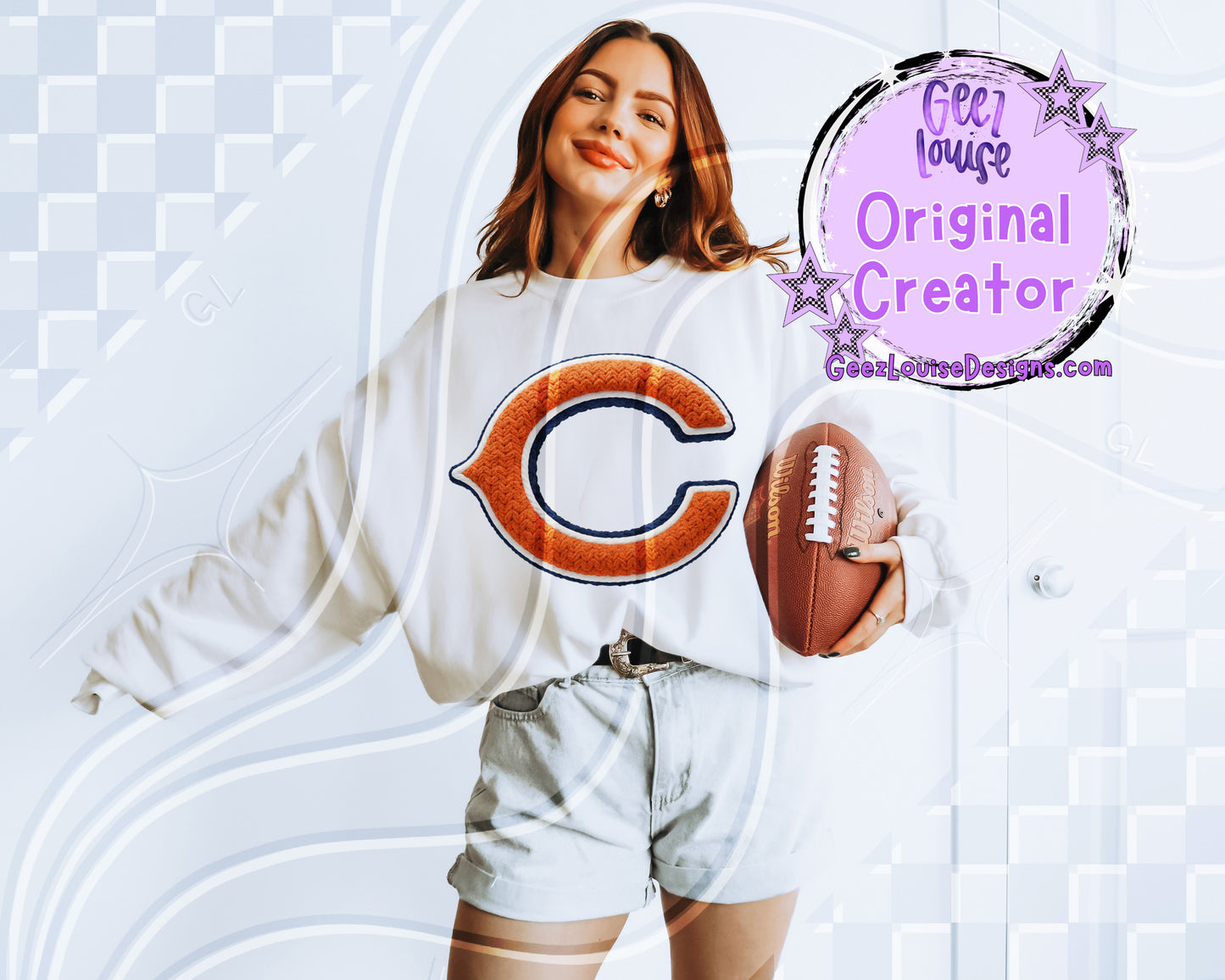 Yarn Texture Football Team Digital Design Bundle | 32 Team Variants Included