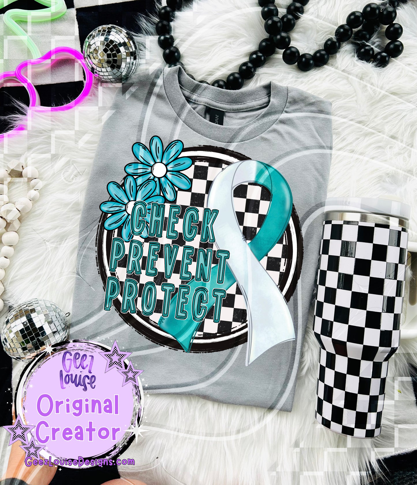 Check Prevent Protect – Cervical Cancer Awareness Digital Design