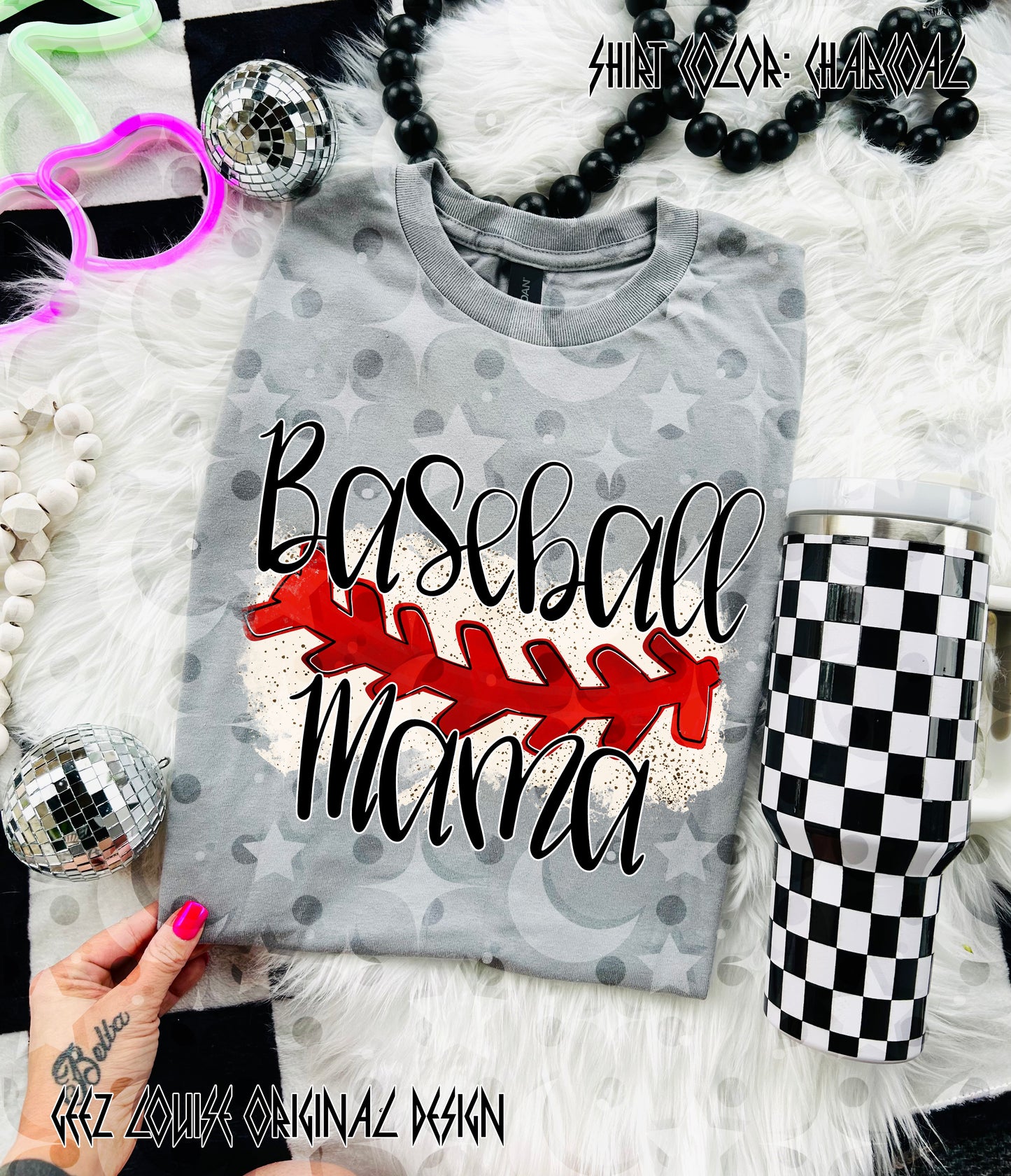 Baseball Mama Digital Design PNG
