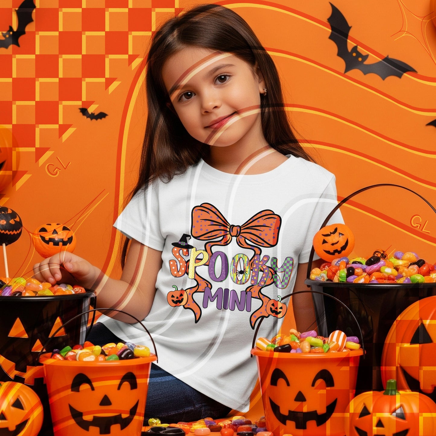 Spooky Mini & Spooky Mama Digital Halloween T-Shirt Designs – PNG for Sublimation & Printing