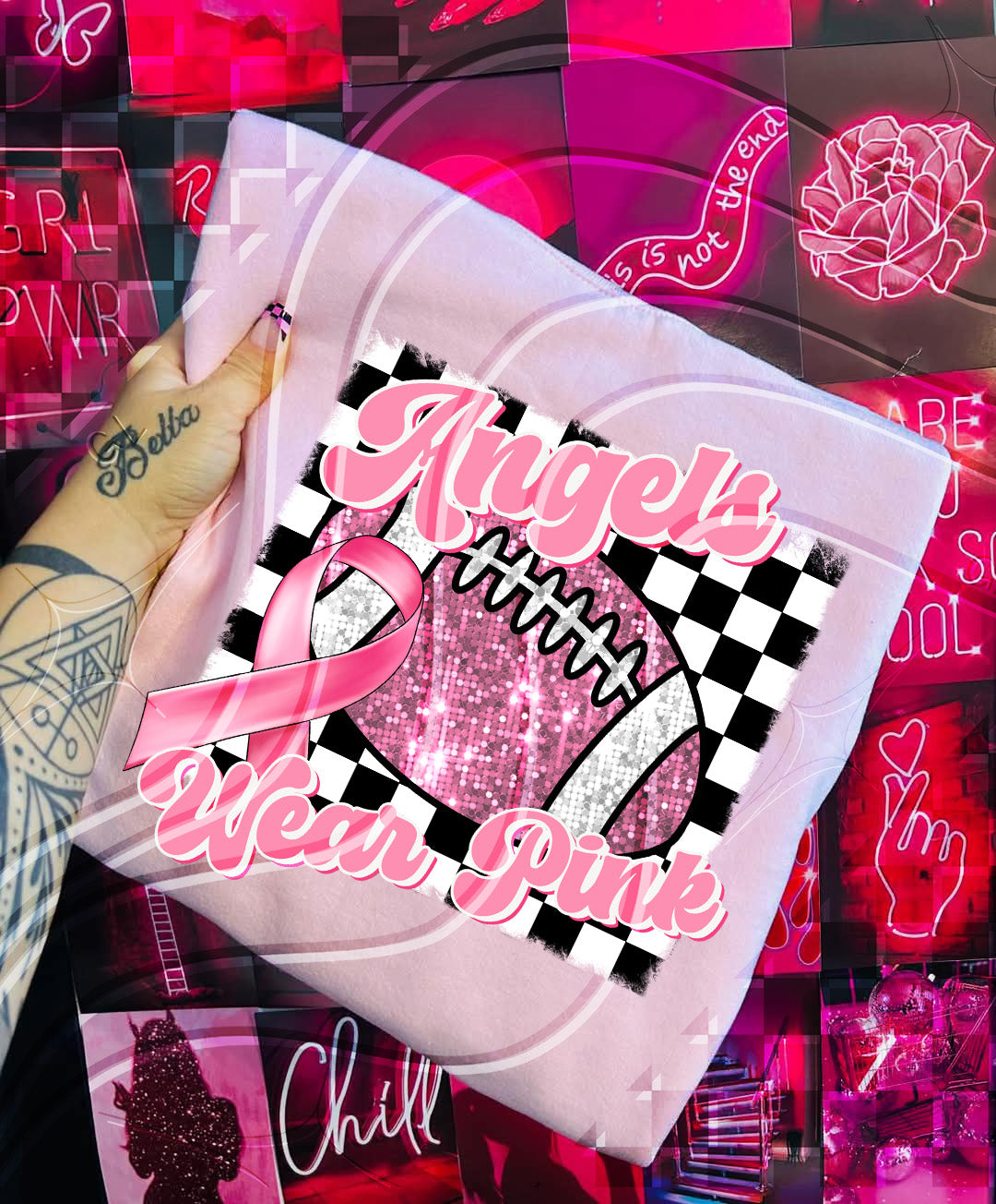 Pink Out Football Digital Design – Custom "Team Name Wear Pink"