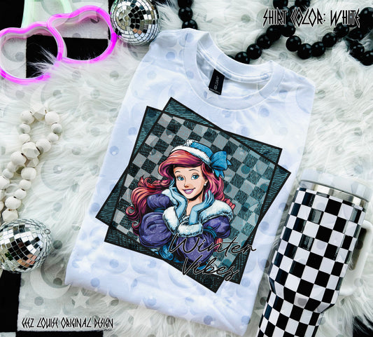 Winter Vibes Princess Collection – Digital Designs (PNG Bundle + Individual Options)