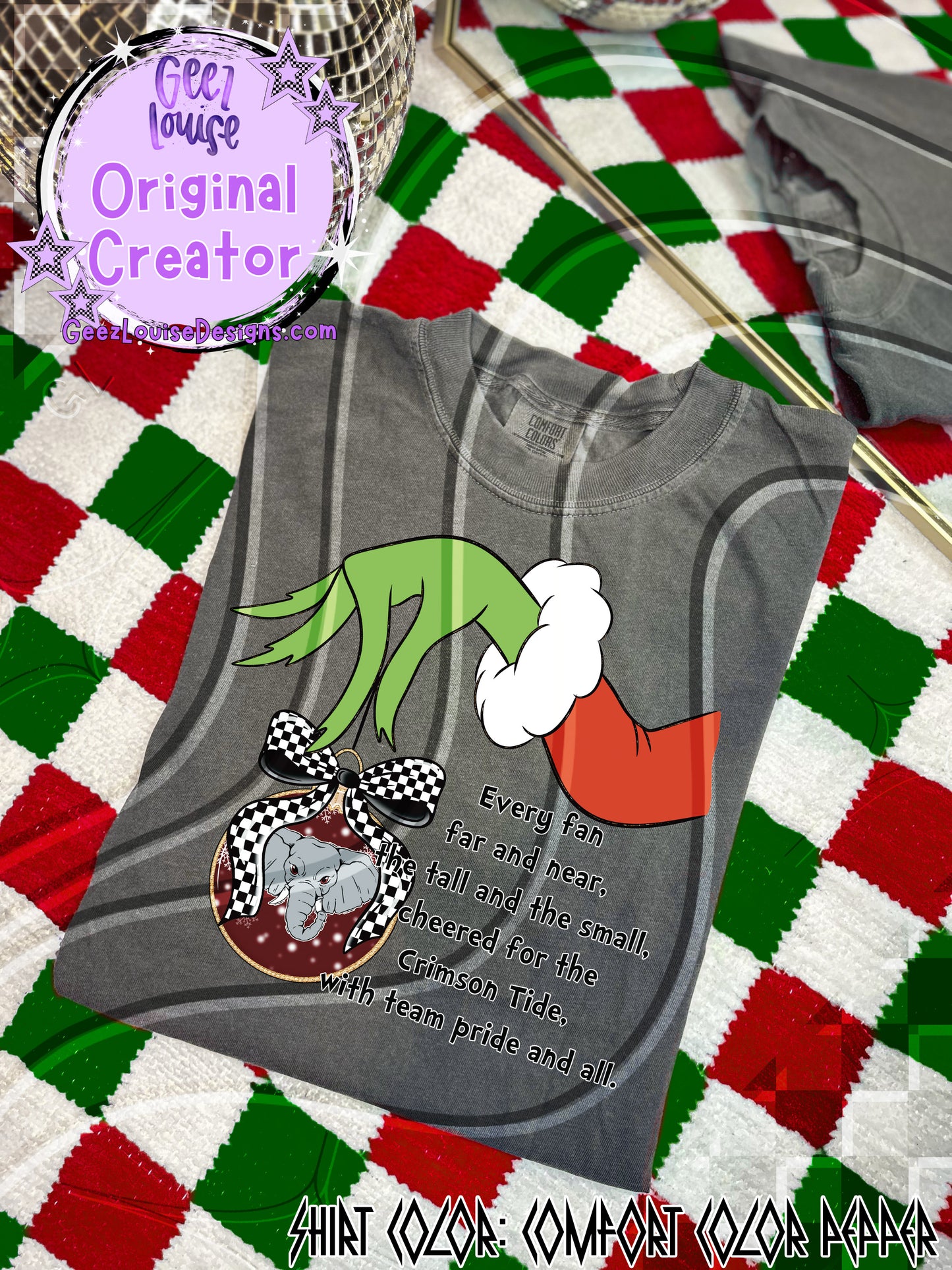 GMAN Ornament Digital Design | Christmas Football Team Spirit PNG