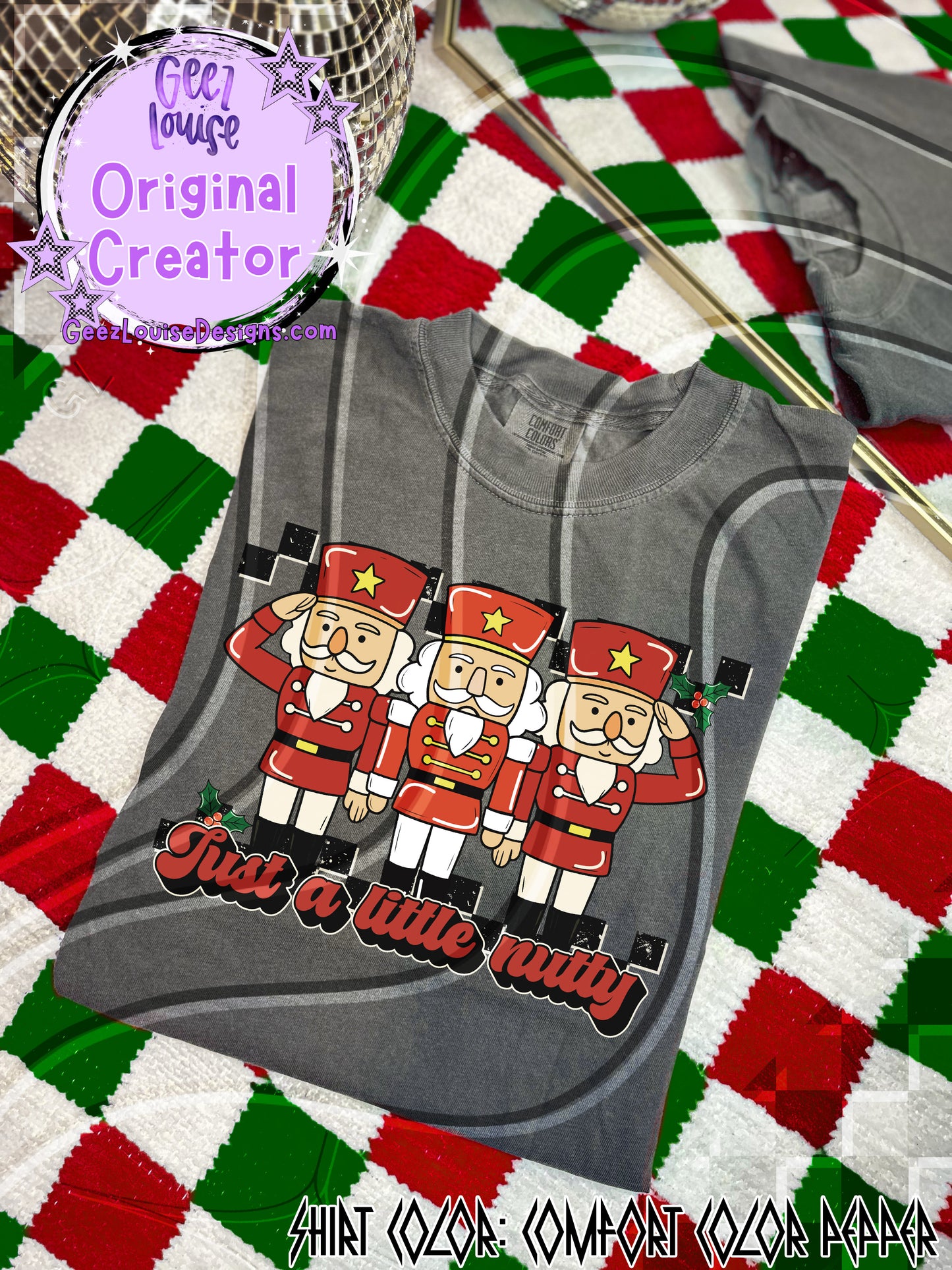 Just a Little Nutty – Nutcracker Christmas Digital Design