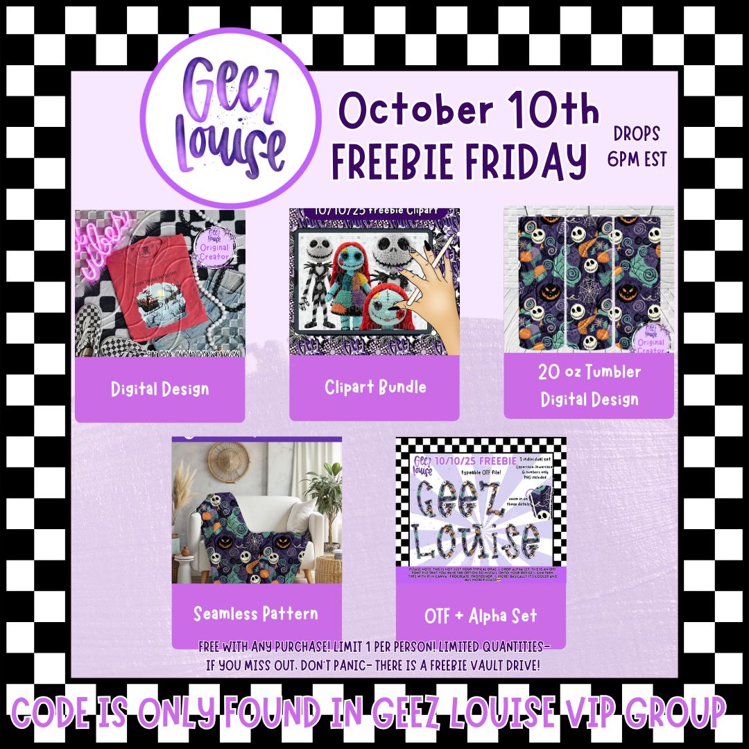 Freebie options- October 10th - all exclusive