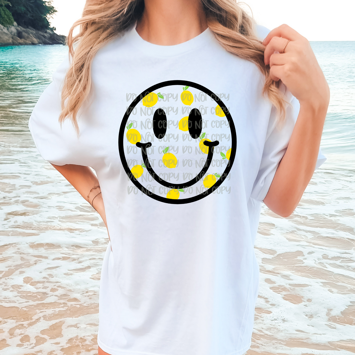 Lemon Smiley Face – Fresh Summer Digital Design