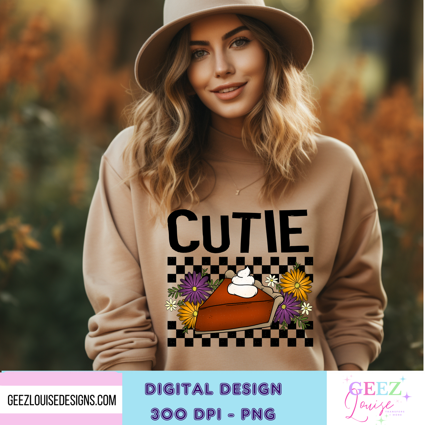 Cutie pie thanksgiving - Digital Download- PNG