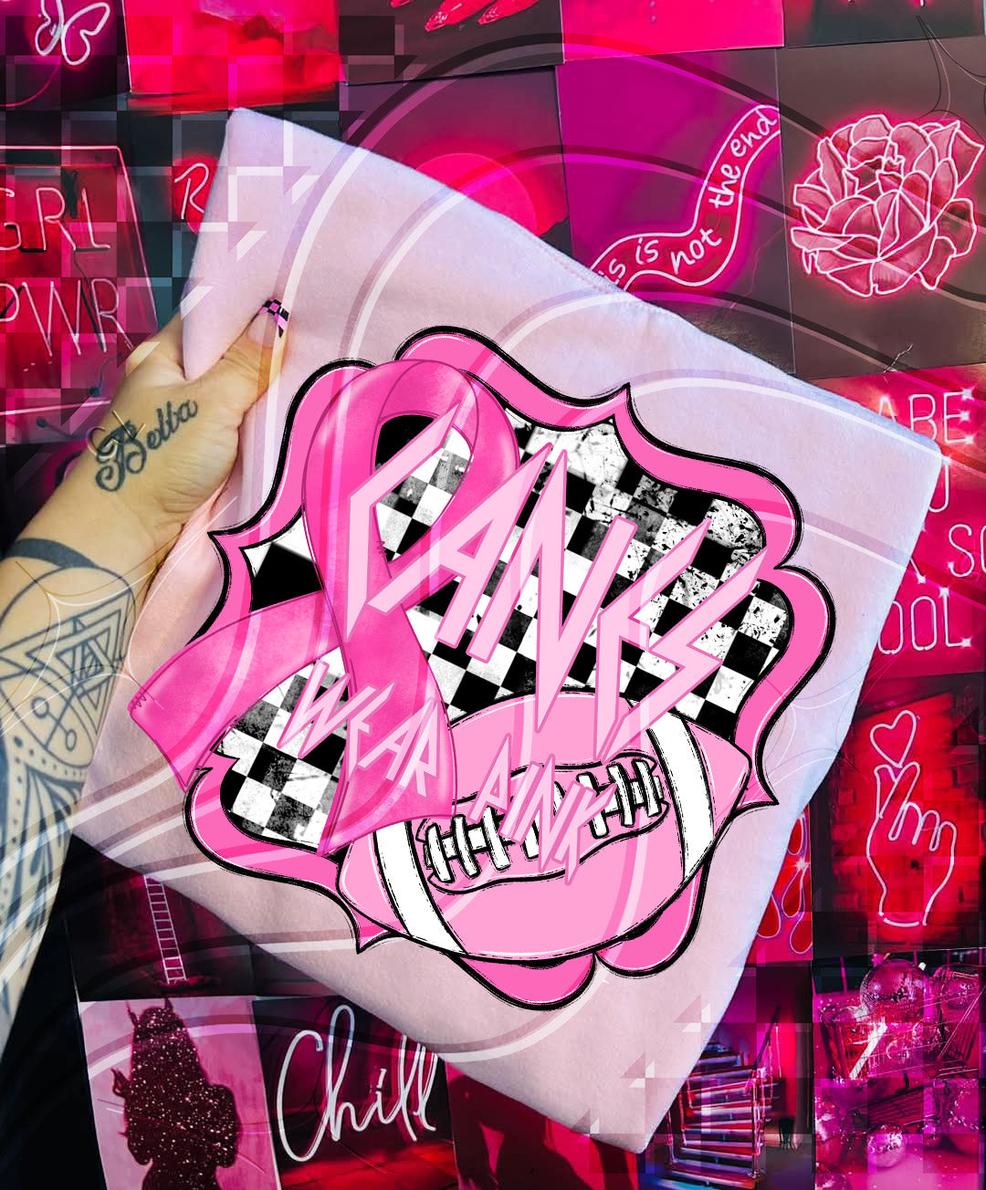 Pink Power Football – Awareness Digital Design Bundle (+ Custom Option)