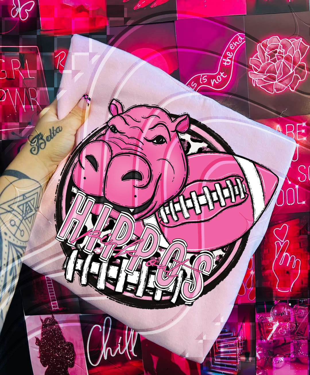 Pink Out Football Mascot Digital Designs β 67 Team Variants + Bundle Option