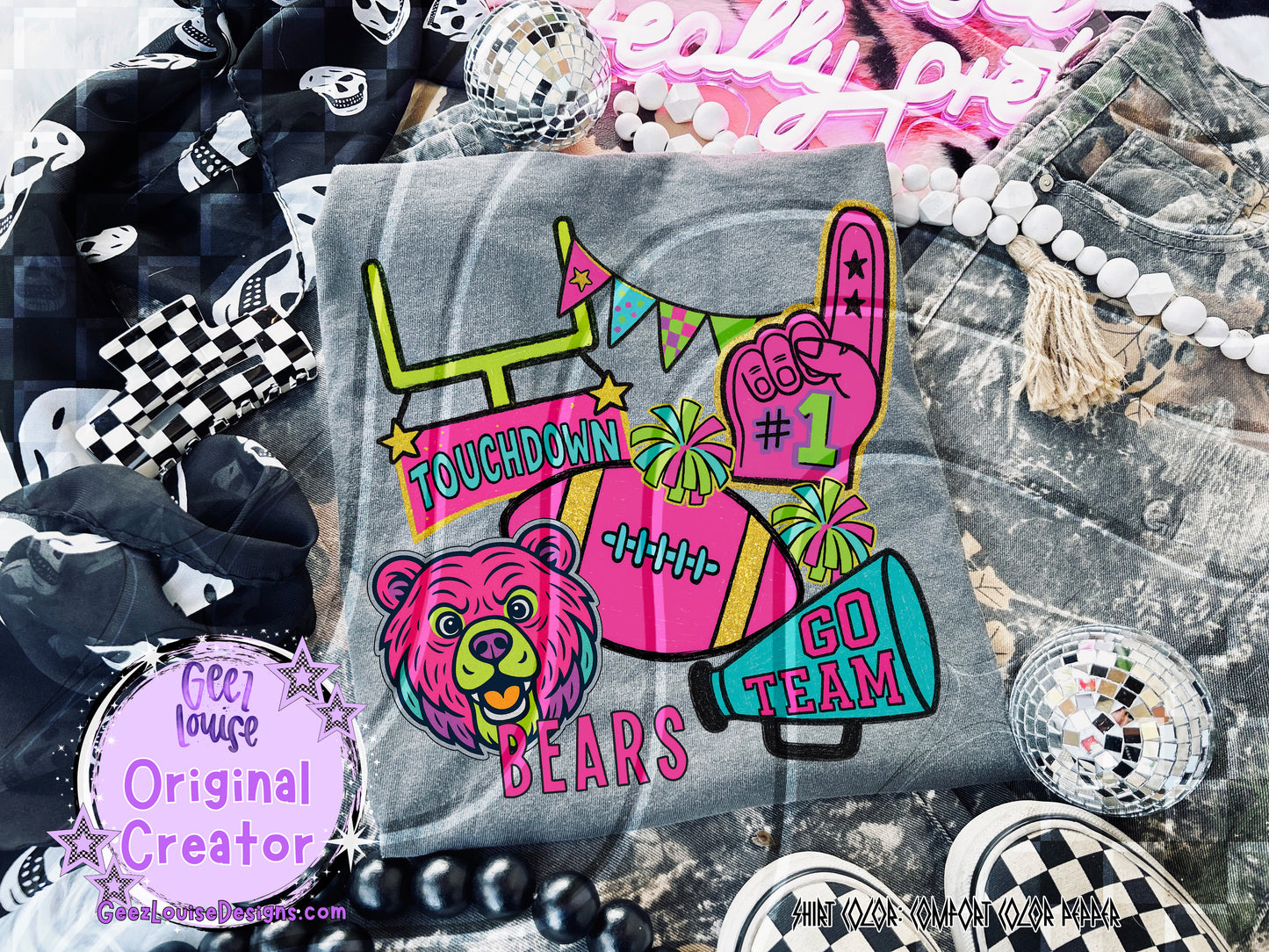 Neon Mascot Mayhem – Digital Design Collection (Choose Your Team!)