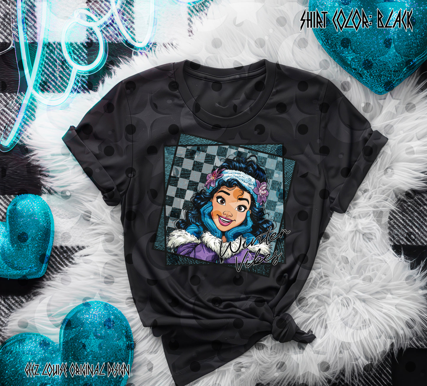 Winter Vibes Princess Collection – Digital Designs (PNG Bundle + Individual Options)