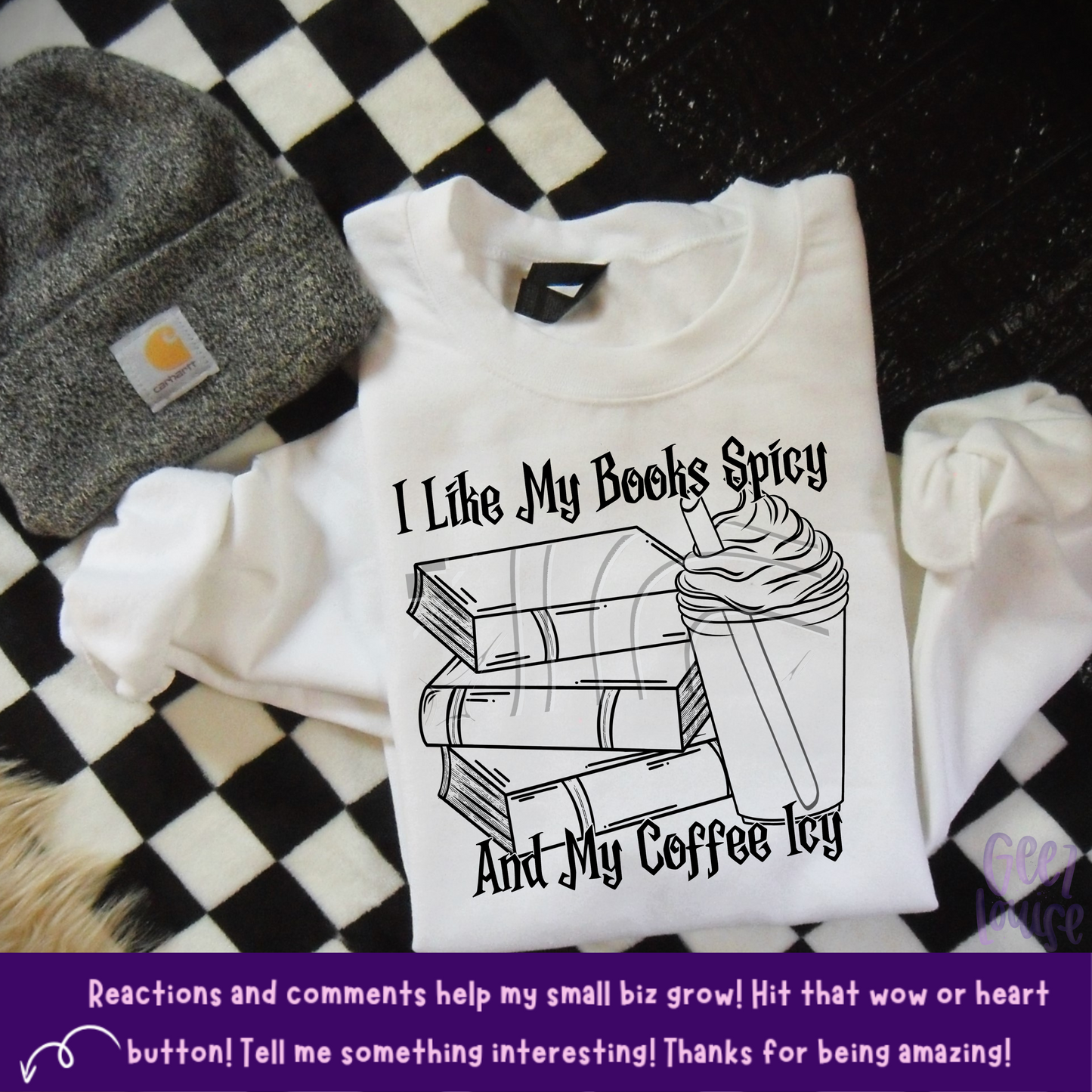 I like my books spicy and my coffee icy - Digital Download- PNG