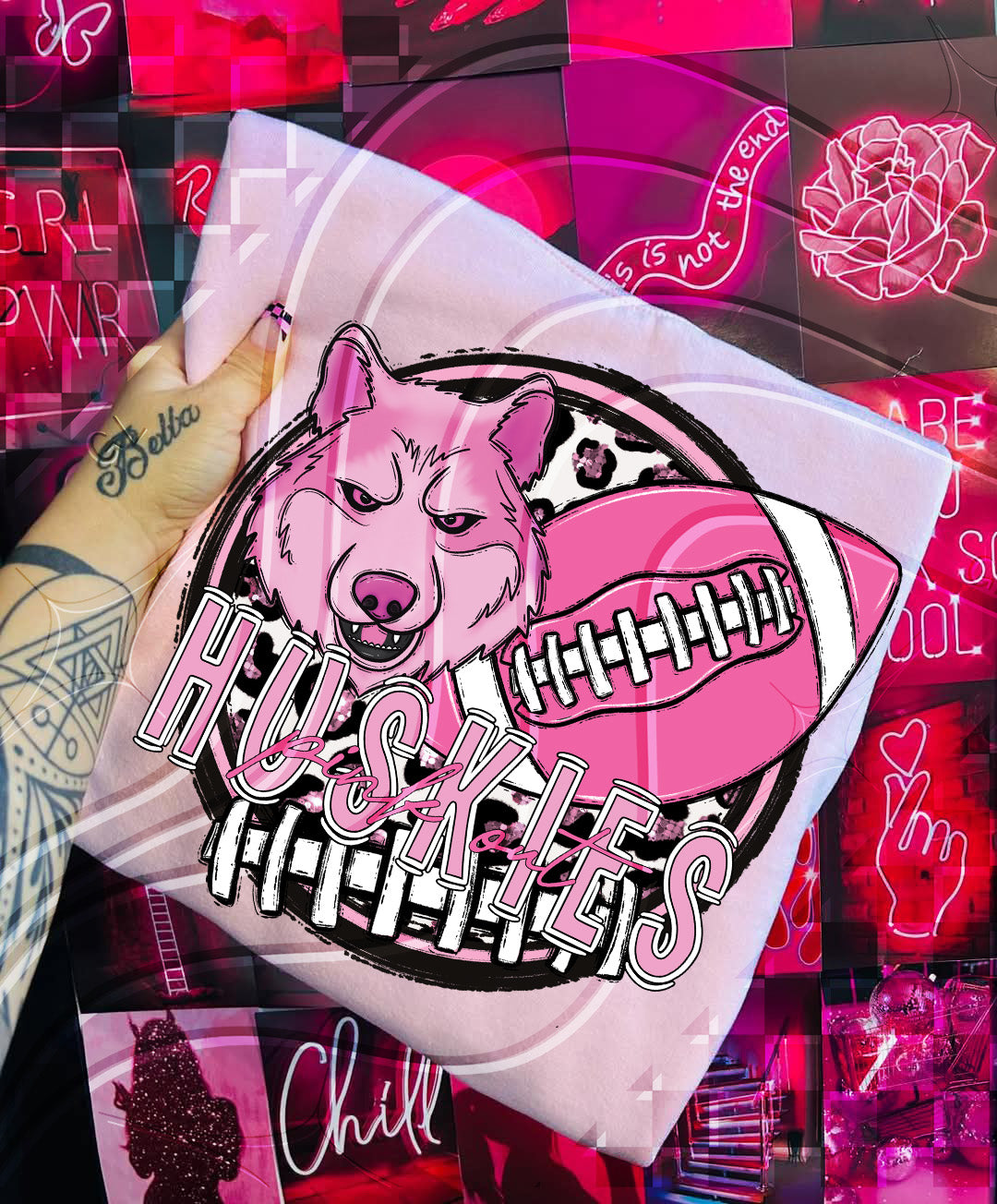 Pink Out Football Mascot Digital Designs β 67 Team Variants + Bundle Option