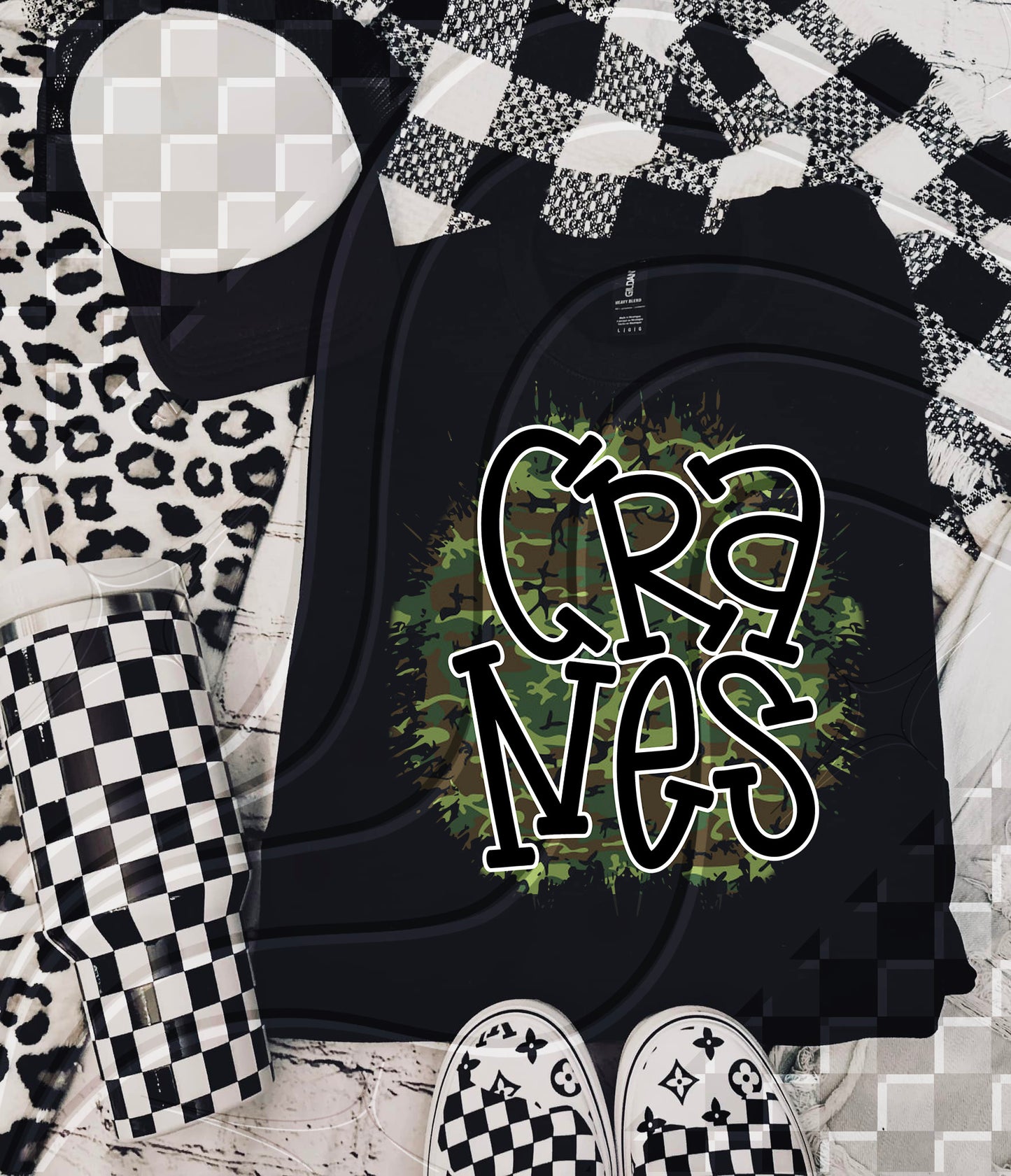Camo Team Splat Custom Game Day Digital Design – Pick Your Team!