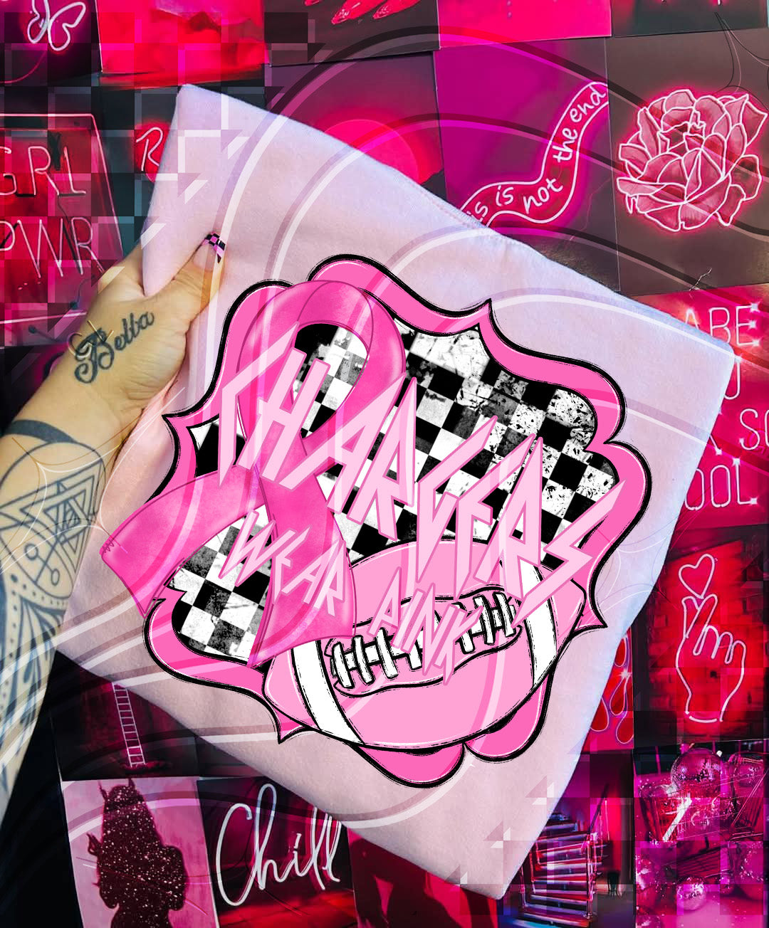 Pink Power Football – Awareness Digital Design Bundle (+ Custom Option)