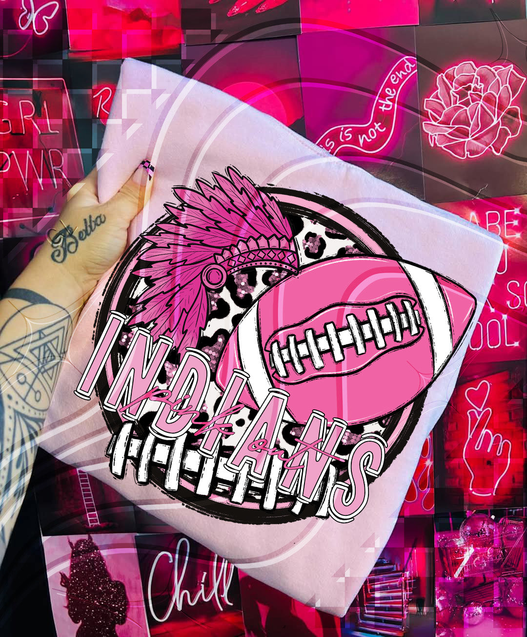 Pink Out Football Mascot Digital Designs β 67 Team Variants + Bundle Option
