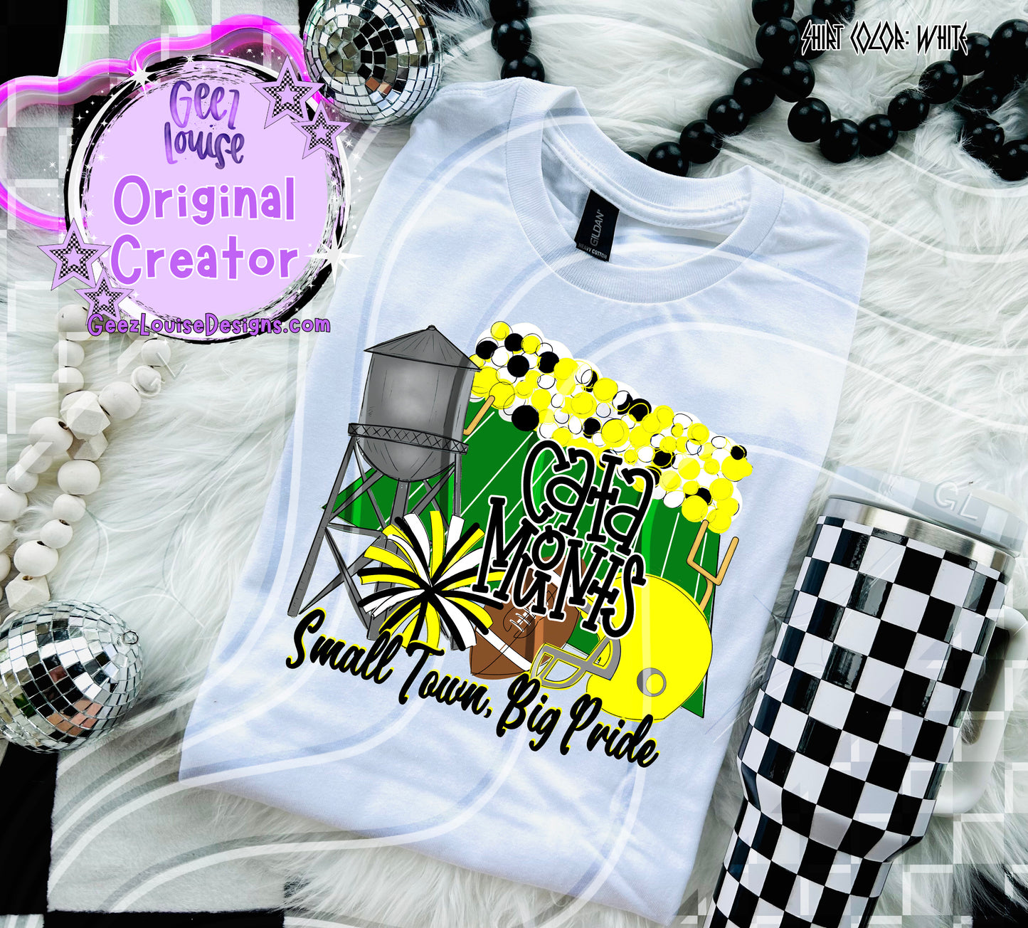 Small Town Big Pride Digital Design | Custom Team Spirit PNGs (100+ Teams)