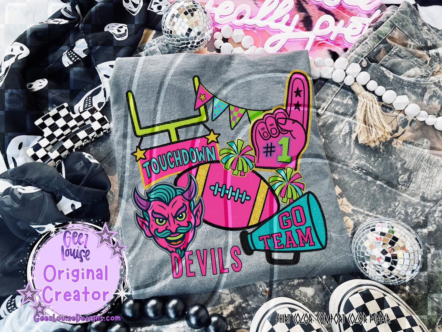 Neon Mascot Mayhem – Digital Design Collection (Choose Your Team!)