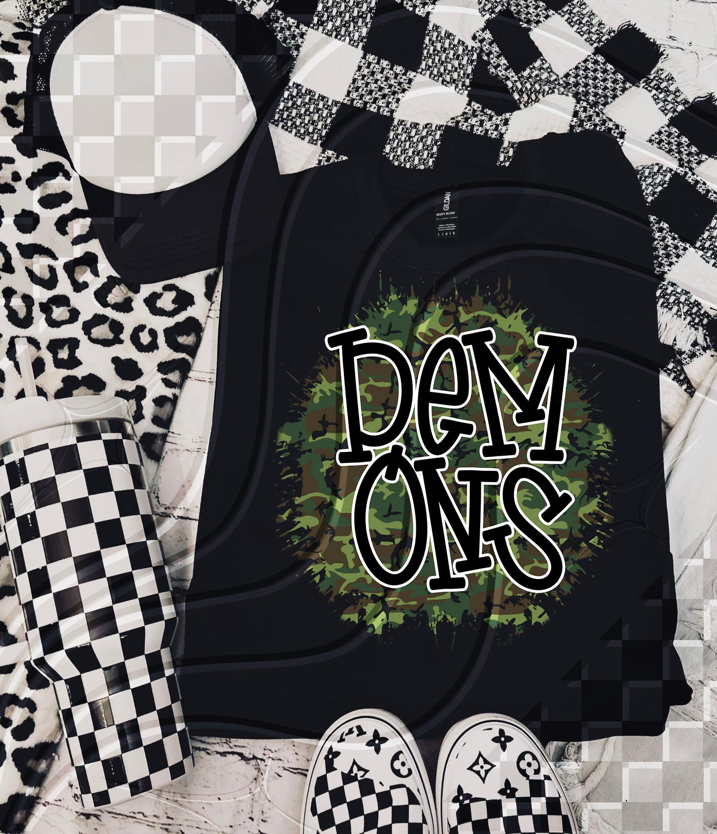 Camo Team Splat Custom Game Day Digital Design – Pick Your Team!