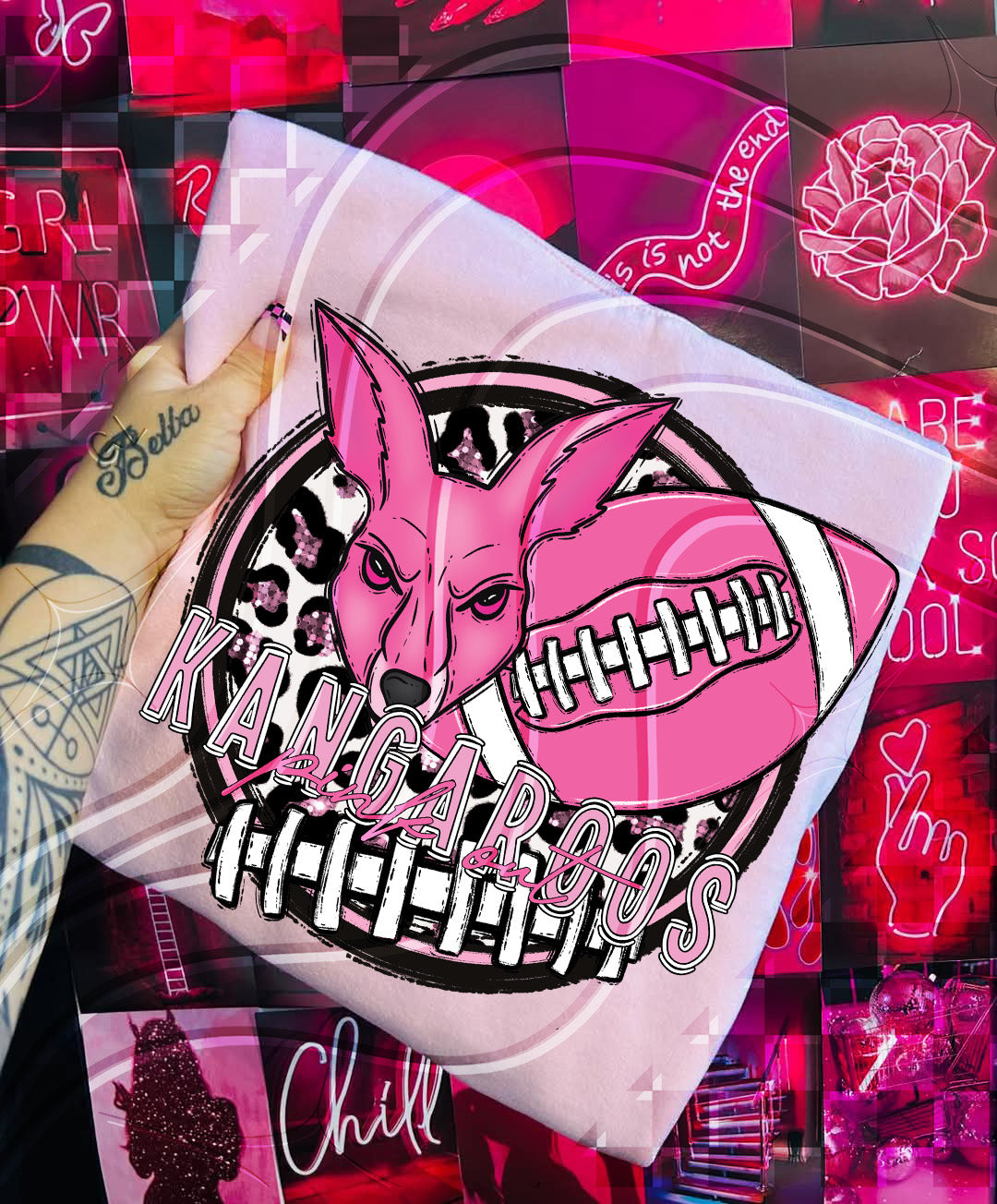 Pink Out Football Mascot Digital Designs β 67 Team Variants + Bundle Option