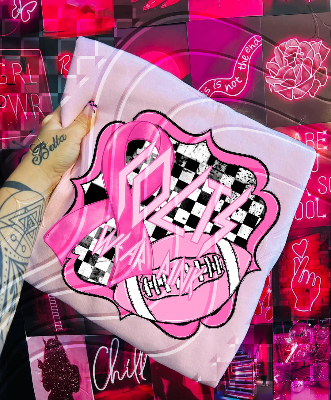 Pink Power Football – Awareness Digital Design Bundle (+ Custom Option)