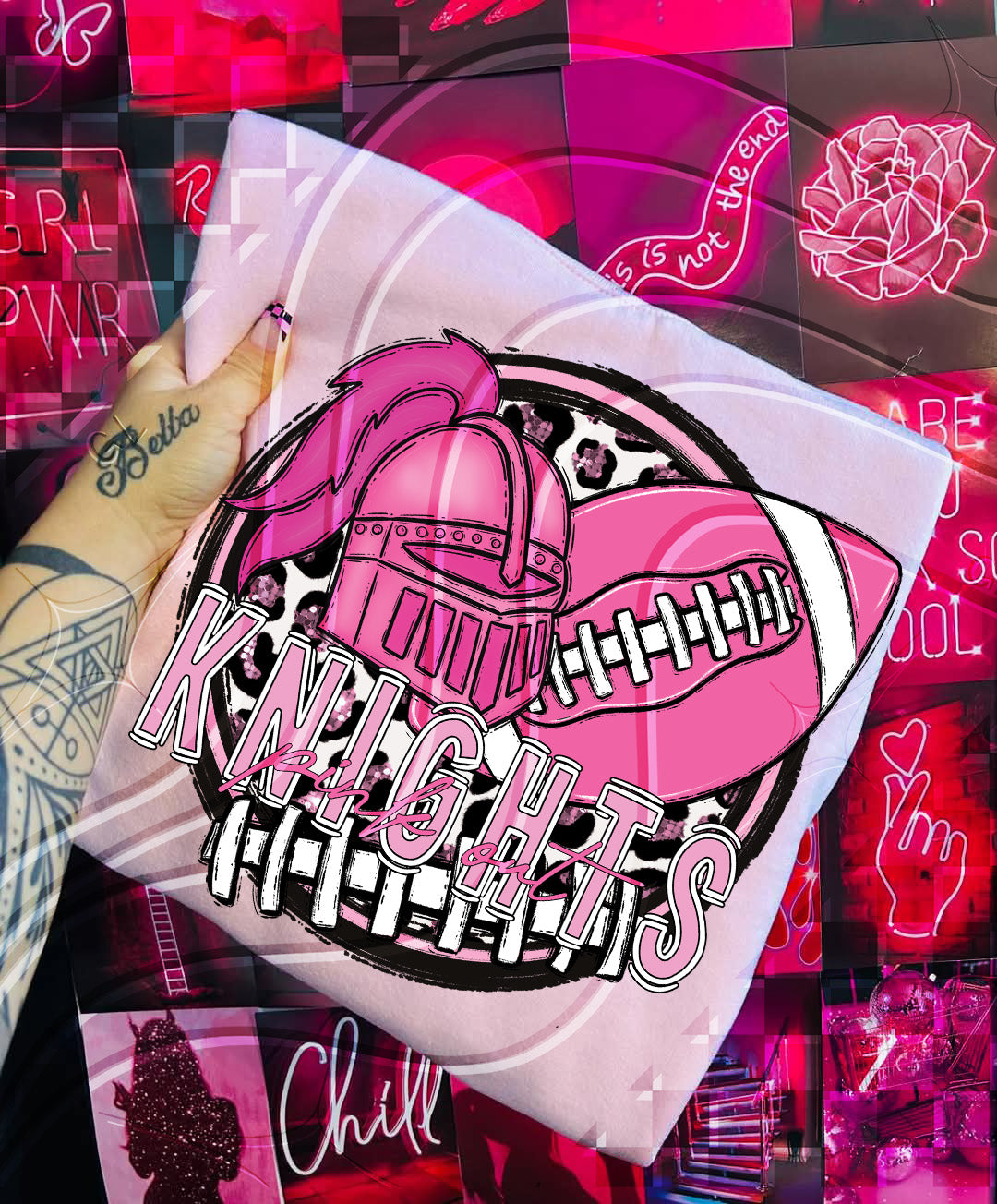 Pink Out Football Mascot Digital Designs β 67 Team Variants + Bundle Option
