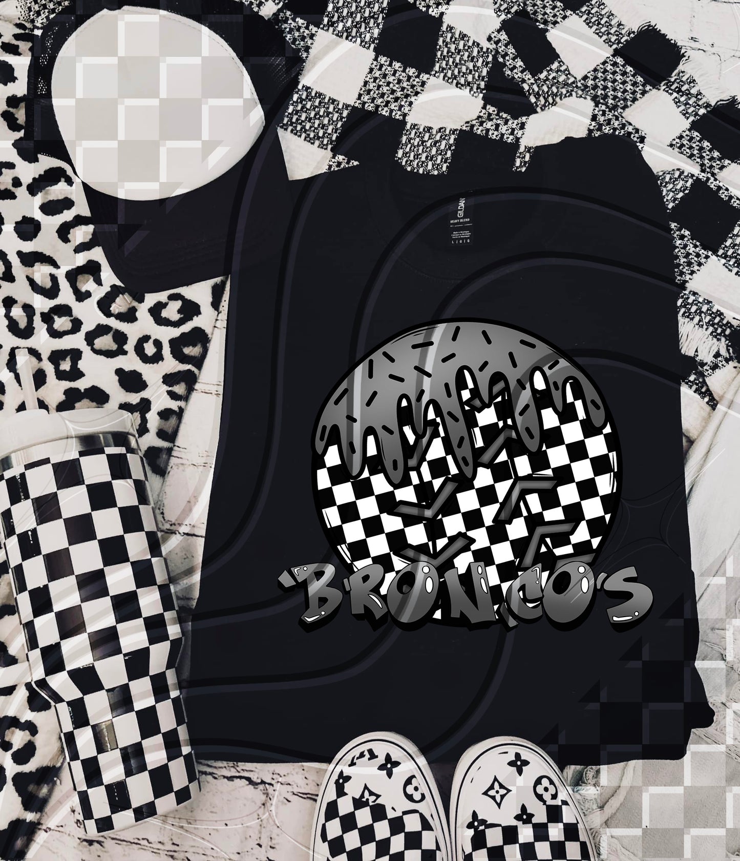 Team Baseball Drip Greyscale style - Digital Download- PNG