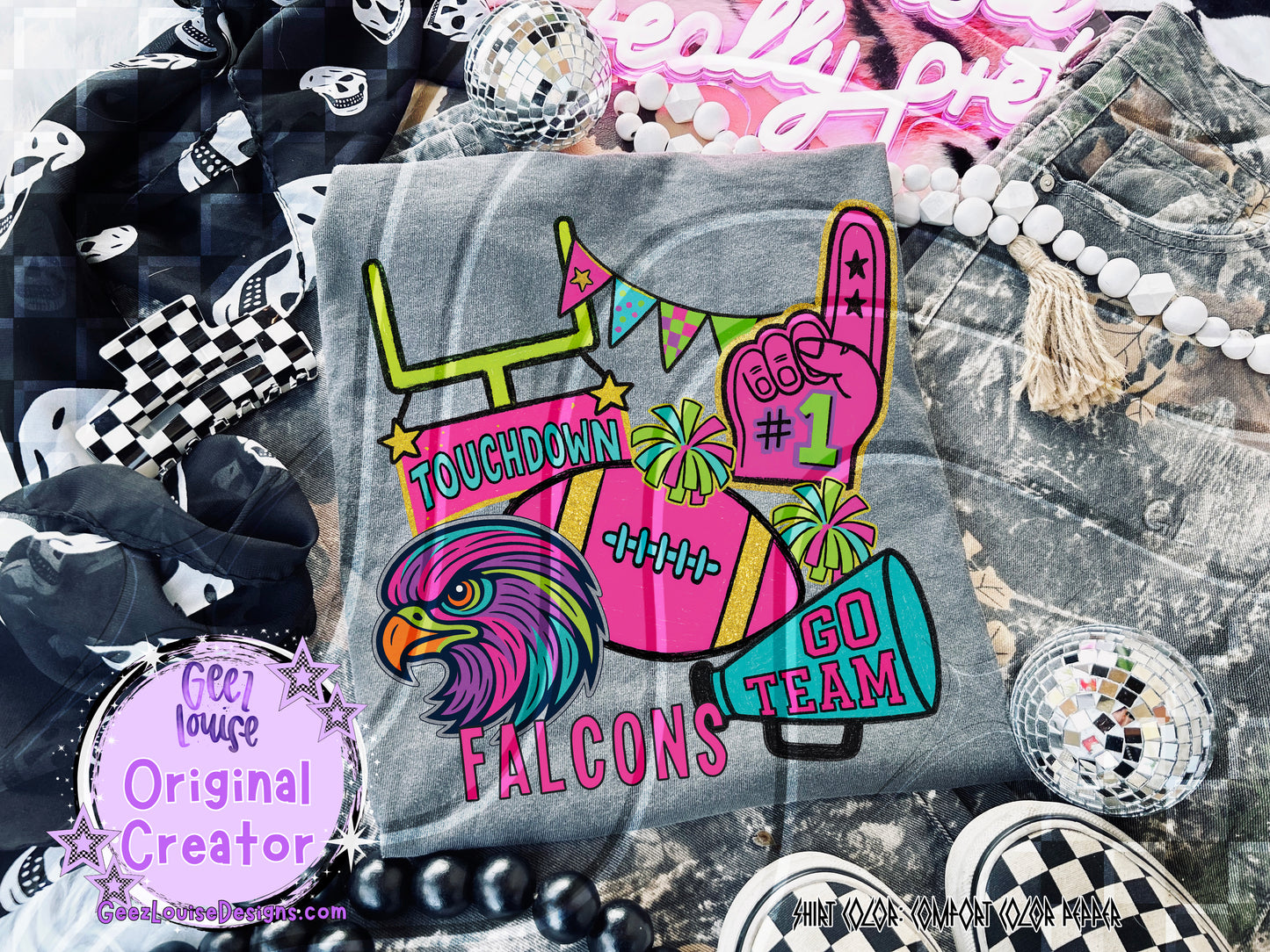Neon Mascot Mayhem – Digital Design Collection (Choose Your Team!)