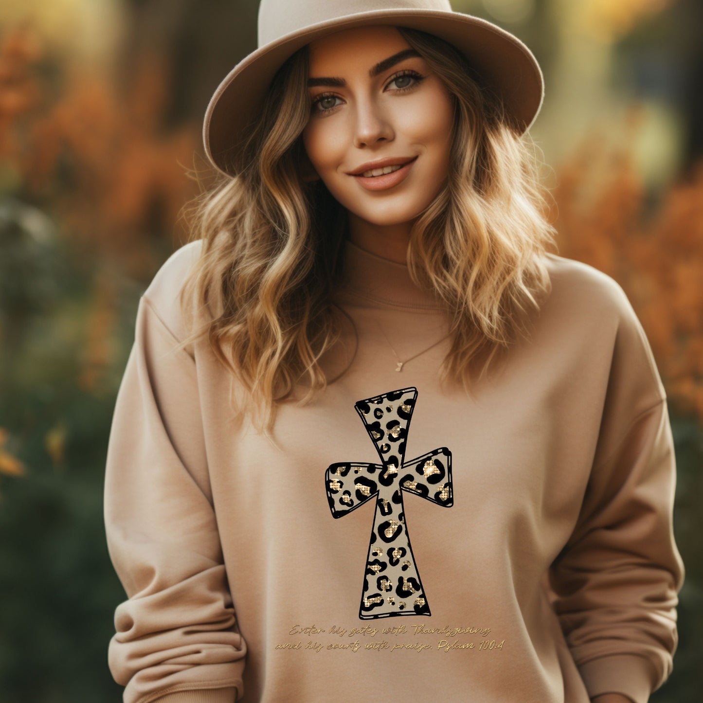 leopard cross thanksgiving - Digital Download- PNG