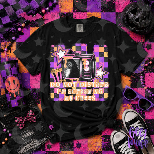 Do Not Disturb I’m Screaming My Calls Halloween PNG | Retro Horror TV Design | FriYAY Deal