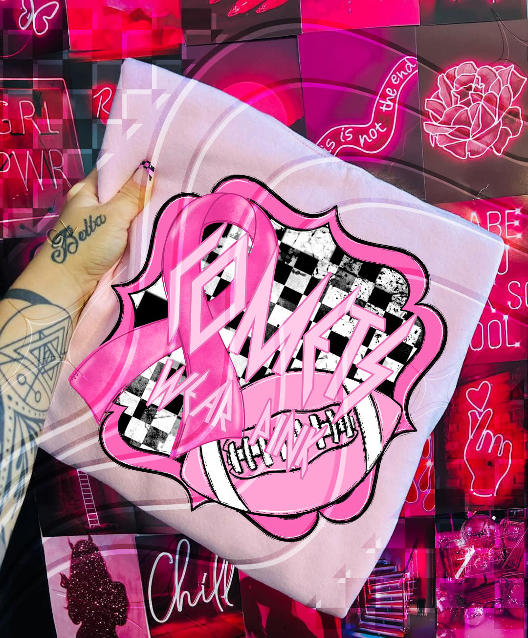 Pink Power Football – Awareness Digital Design Bundle (+ Custom Option)
