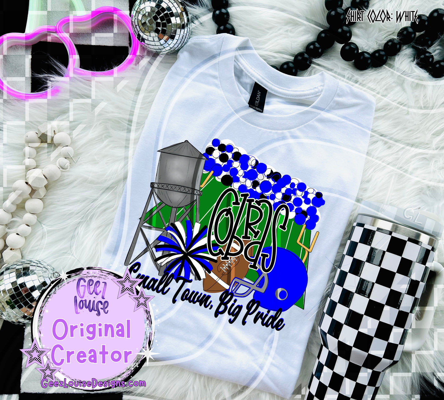 Small Town Big Pride Digital Design | Custom Team Spirit PNGs (100+ Teams)