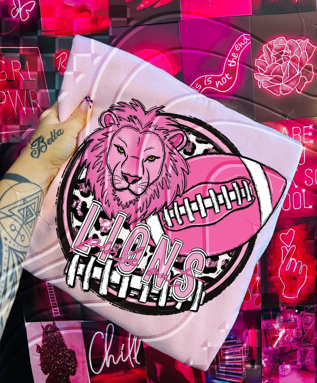 Pink Out Football Mascot Digital Designs β 67 Team Variants + Bundle Option