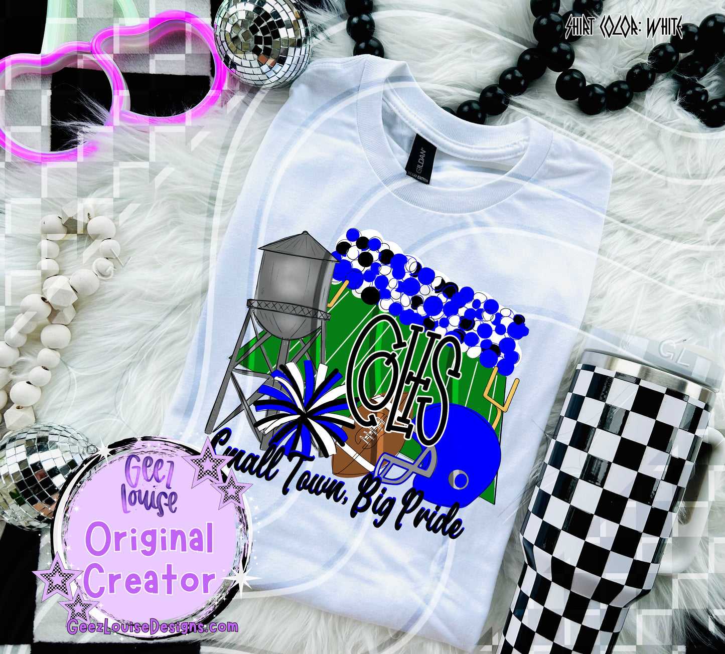 Small Town Big Pride Digital Design | Custom Team Spirit PNGs (100+ Teams)