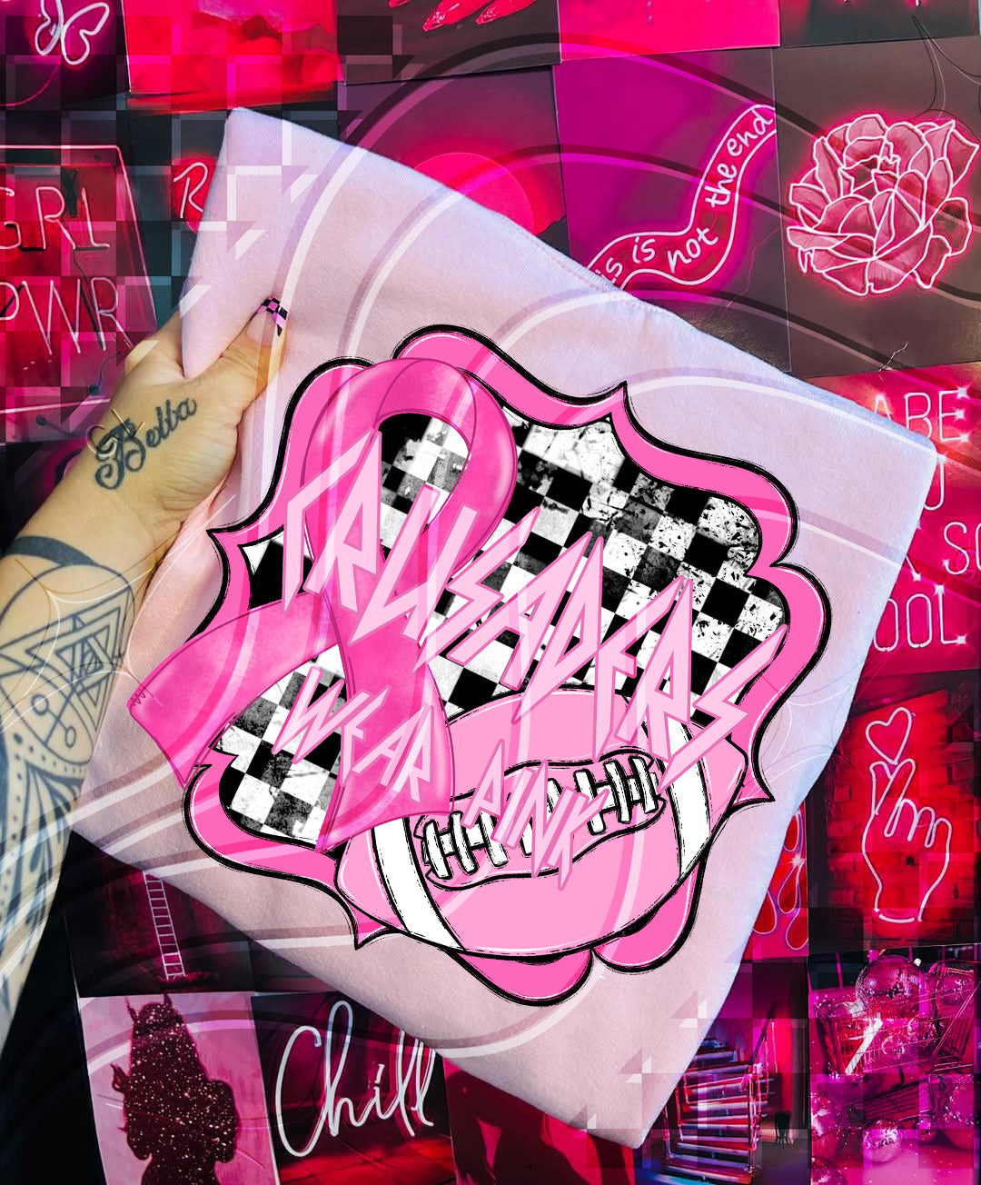 Pink Power Football – Awareness Digital Design Bundle (+ Custom Option)