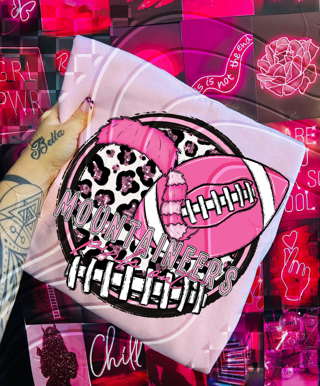 Pink Out Football Mascot Digital Designs β 67 Team Variants + Bundle Option