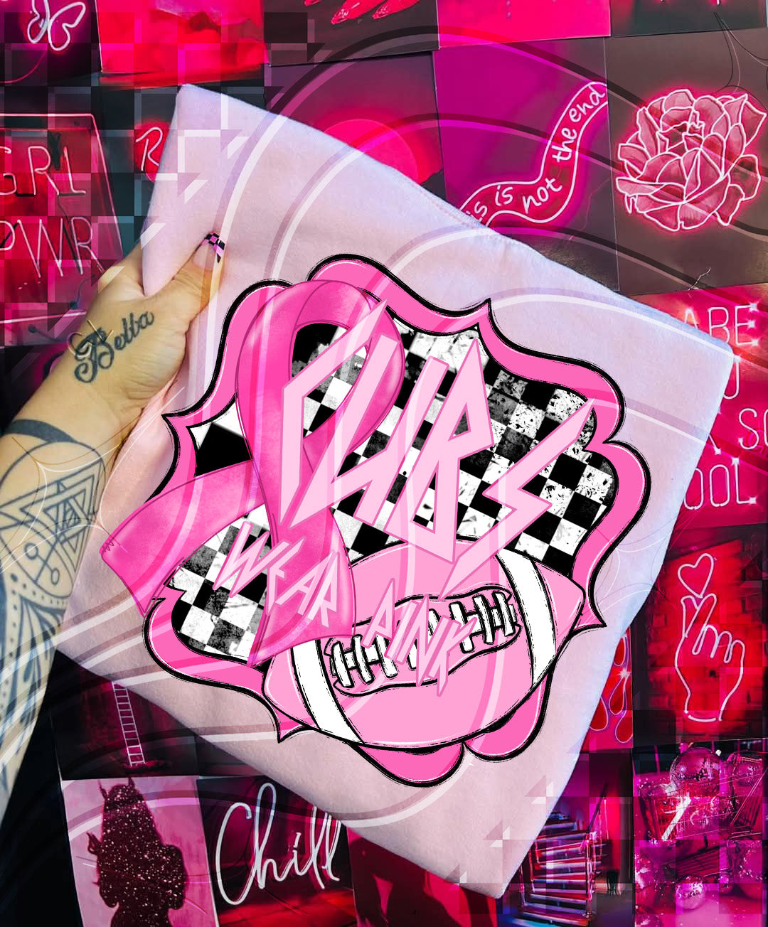 Pink Power Football – Awareness Digital Design Bundle (+ Custom Option)