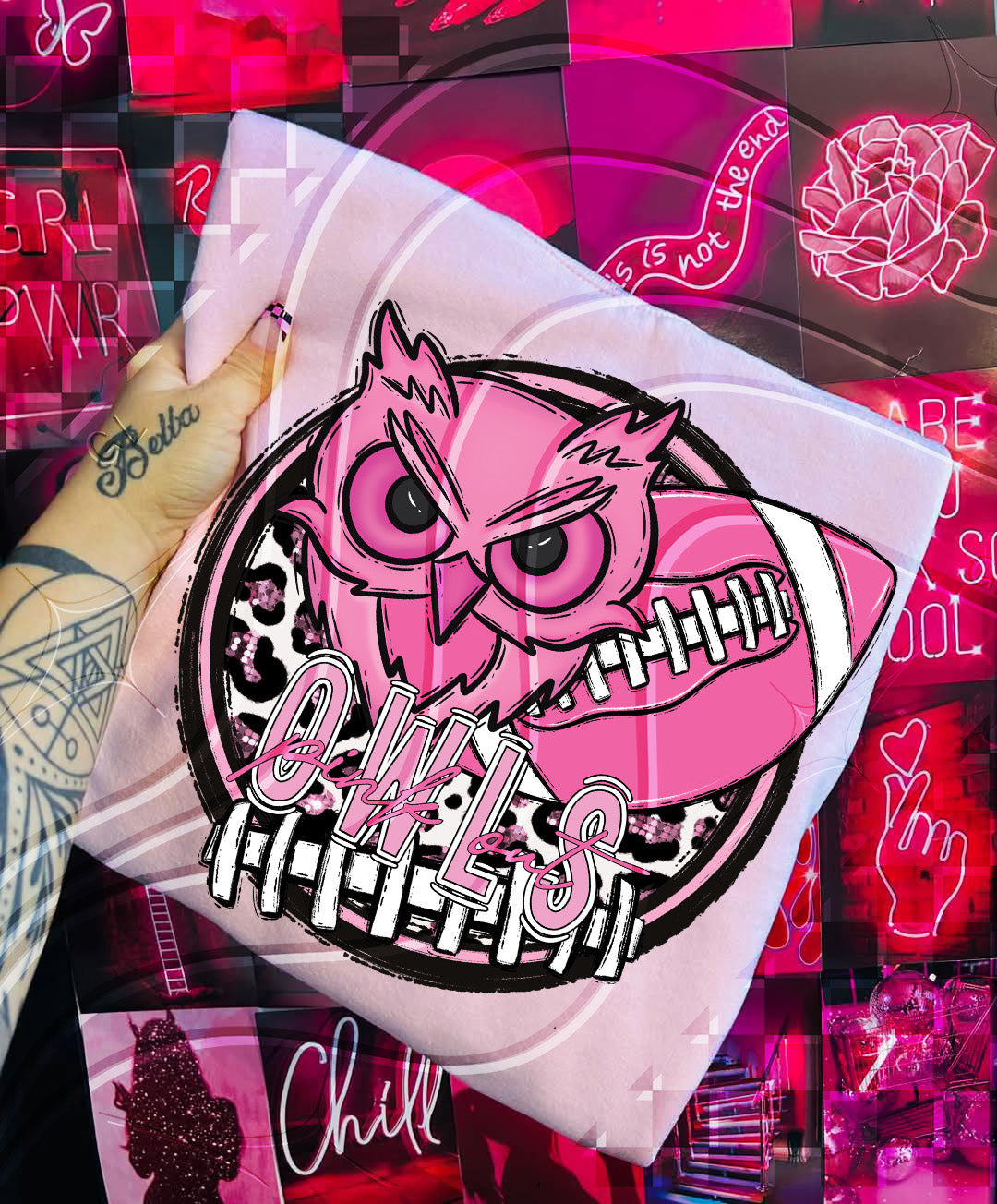 Pink Out Football Mascot Digital Designs β 67 Team Variants + Bundle Option