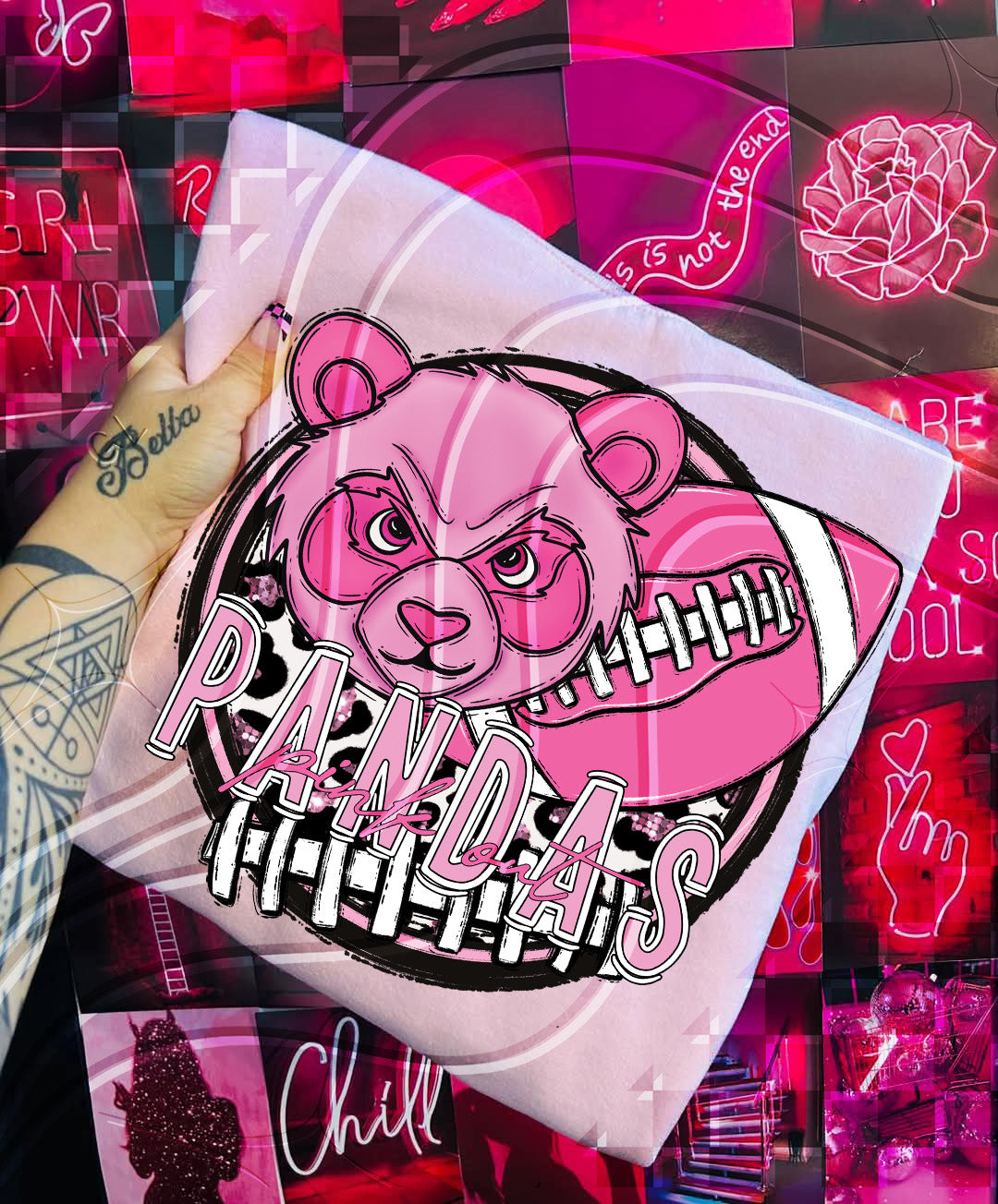 Pink Out Football Mascot Digital Designs β 67 Team Variants + Bundle Option