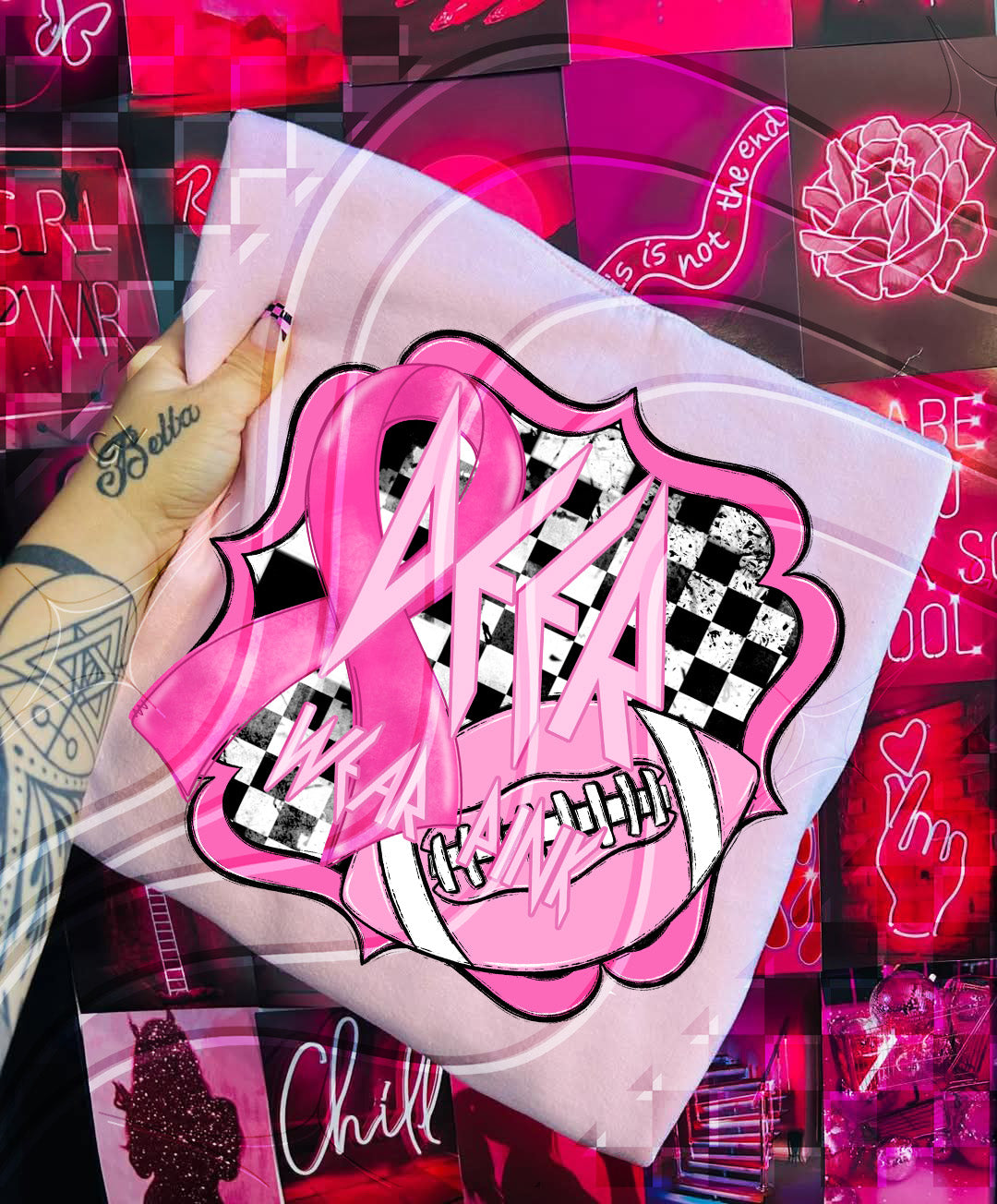 Pink Power Football – Awareness Digital Design Bundle (+ Custom Option)
