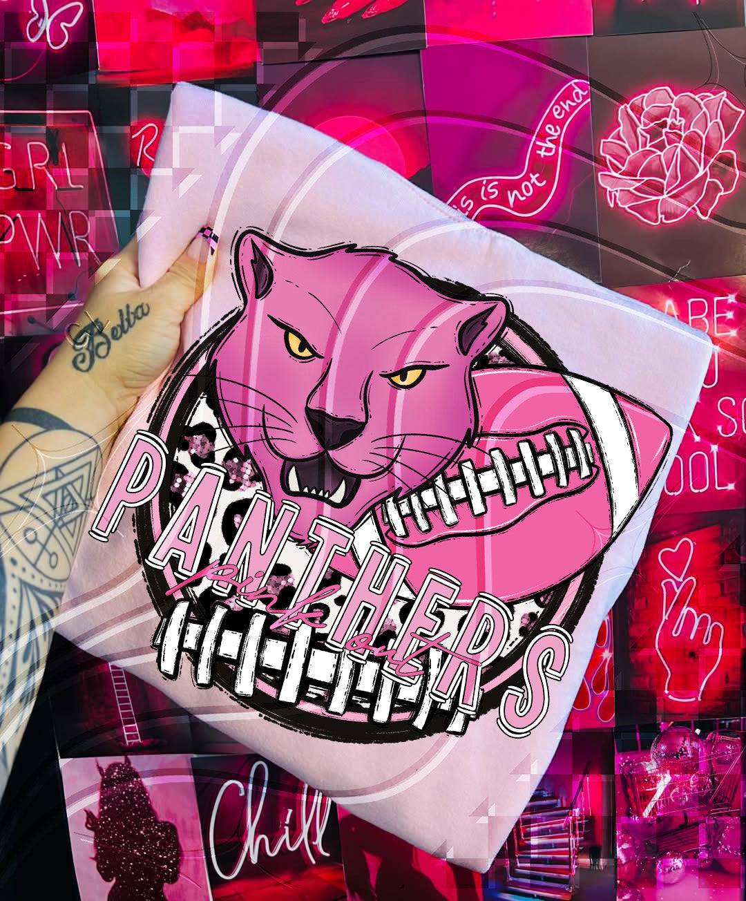 Pink Out Football Mascot Digital Designs β 67 Team Variants + Bundle Option