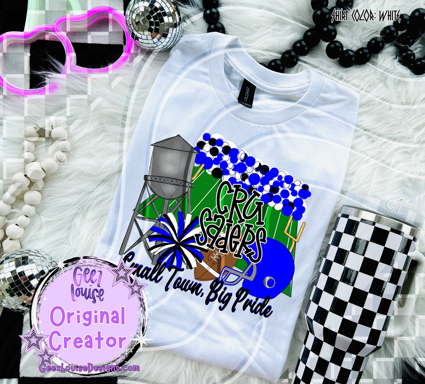 Small Town Big Pride Digital Design | Custom Team Spirit PNGs (100+ Teams)